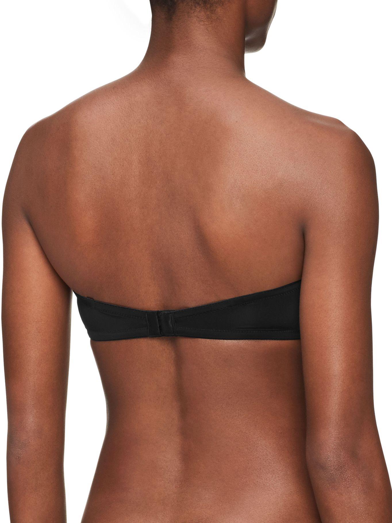 Brasier Strapless Push Up Negro Calvin Klein-1