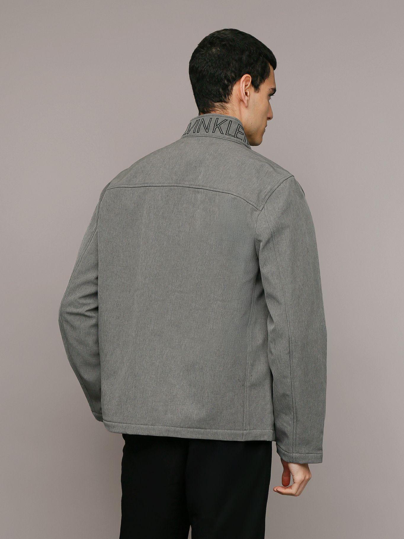 Chaqueta Ck Soft Shell Gris Calvin Klein-3