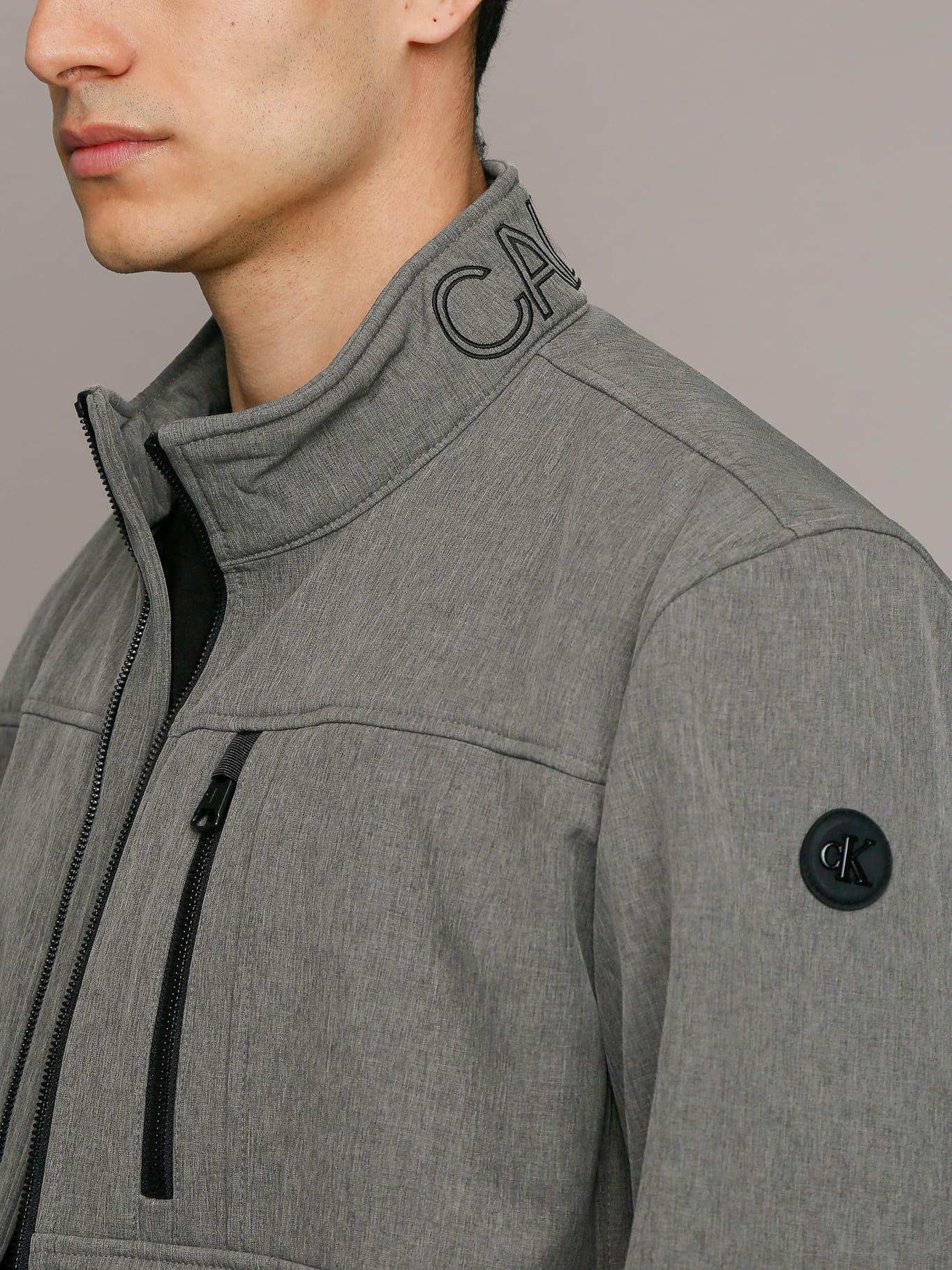 Chaqueta Ck Soft Shell Gris Calvin Klein-4
