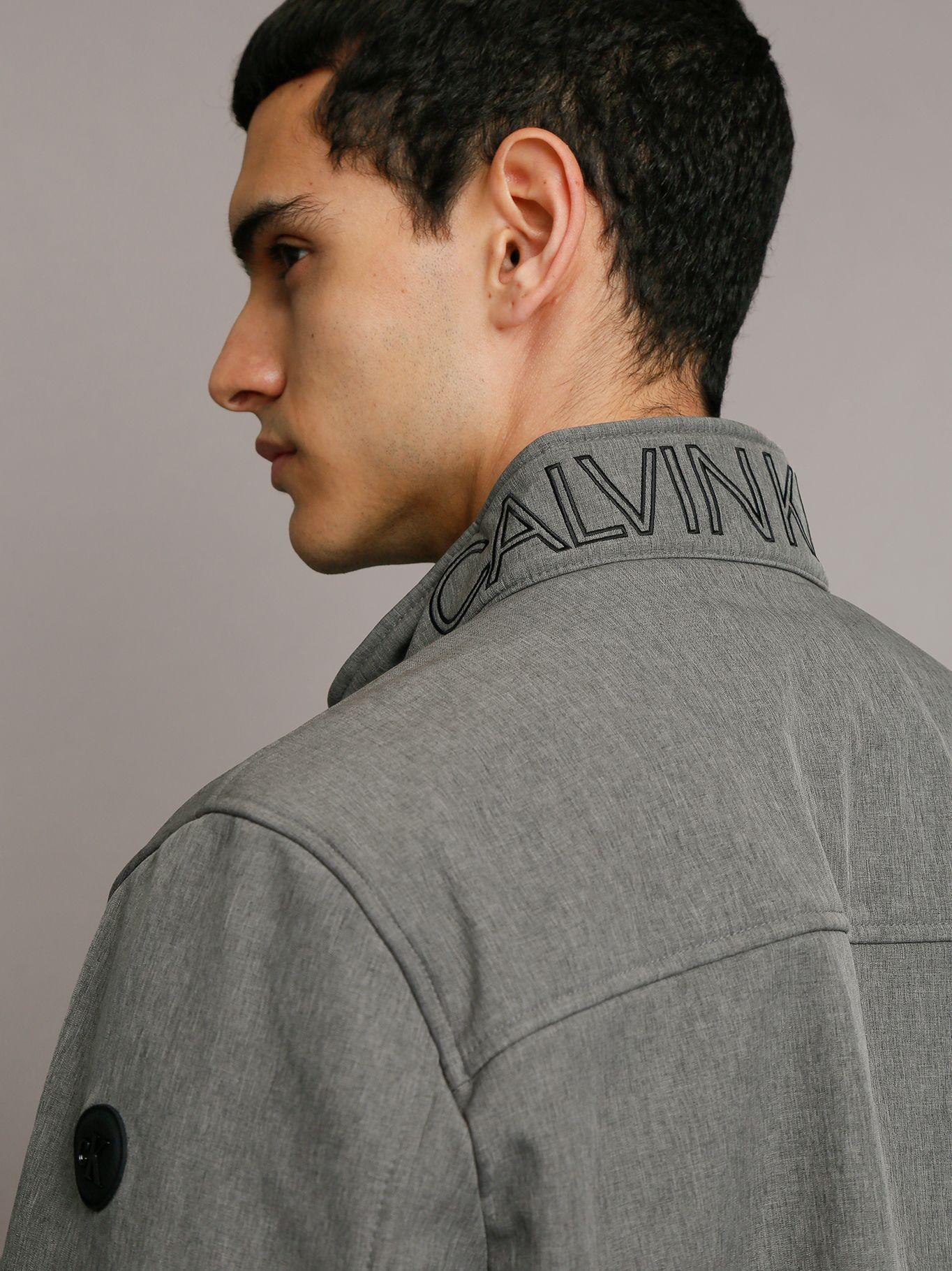 Chaqueta Ck Soft Shell Gris Calvin Klein-5