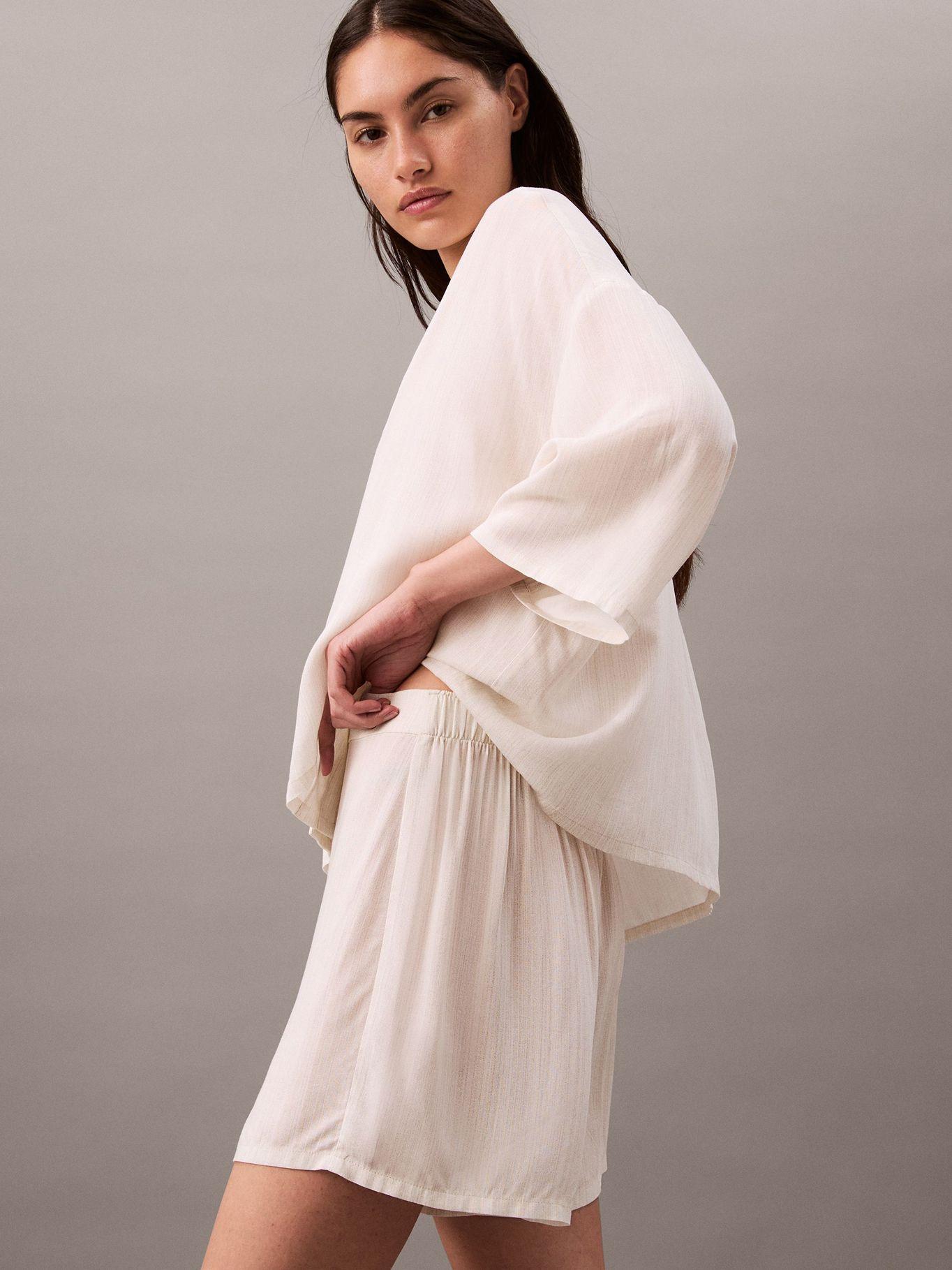 Short de Pijama de Viscosa Beige Calvin Klein-2