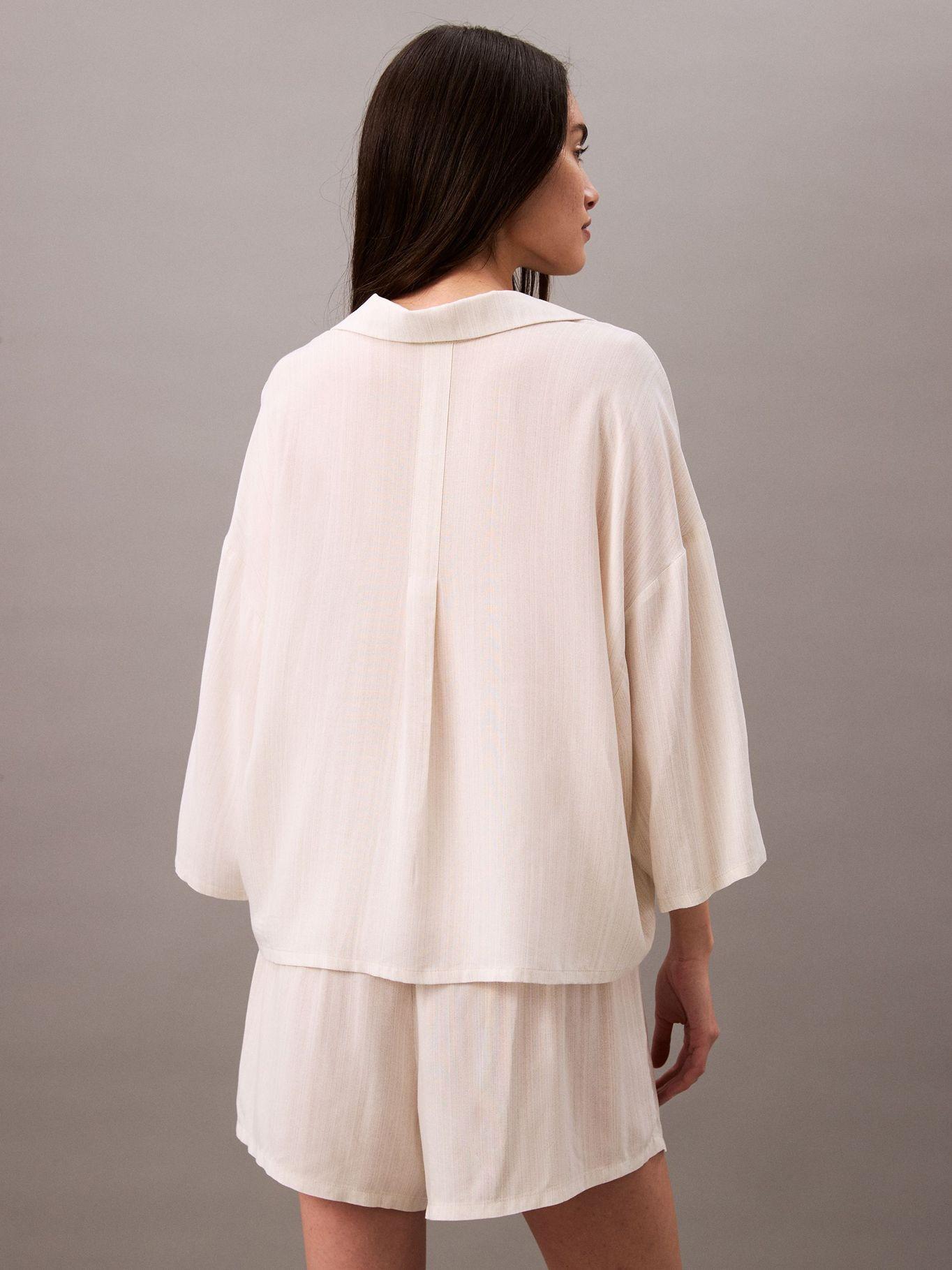 Short de Pijama de Viscosa Beige Calvin Klein-3