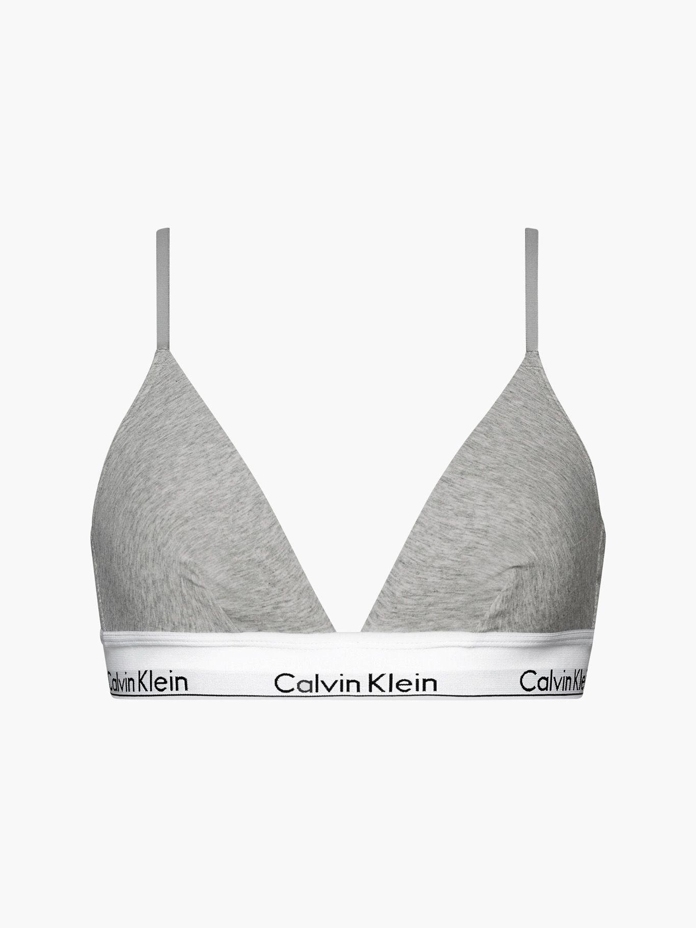 Bralette Triangular Modern Cotton 020 Gris Calvin Klein-3
