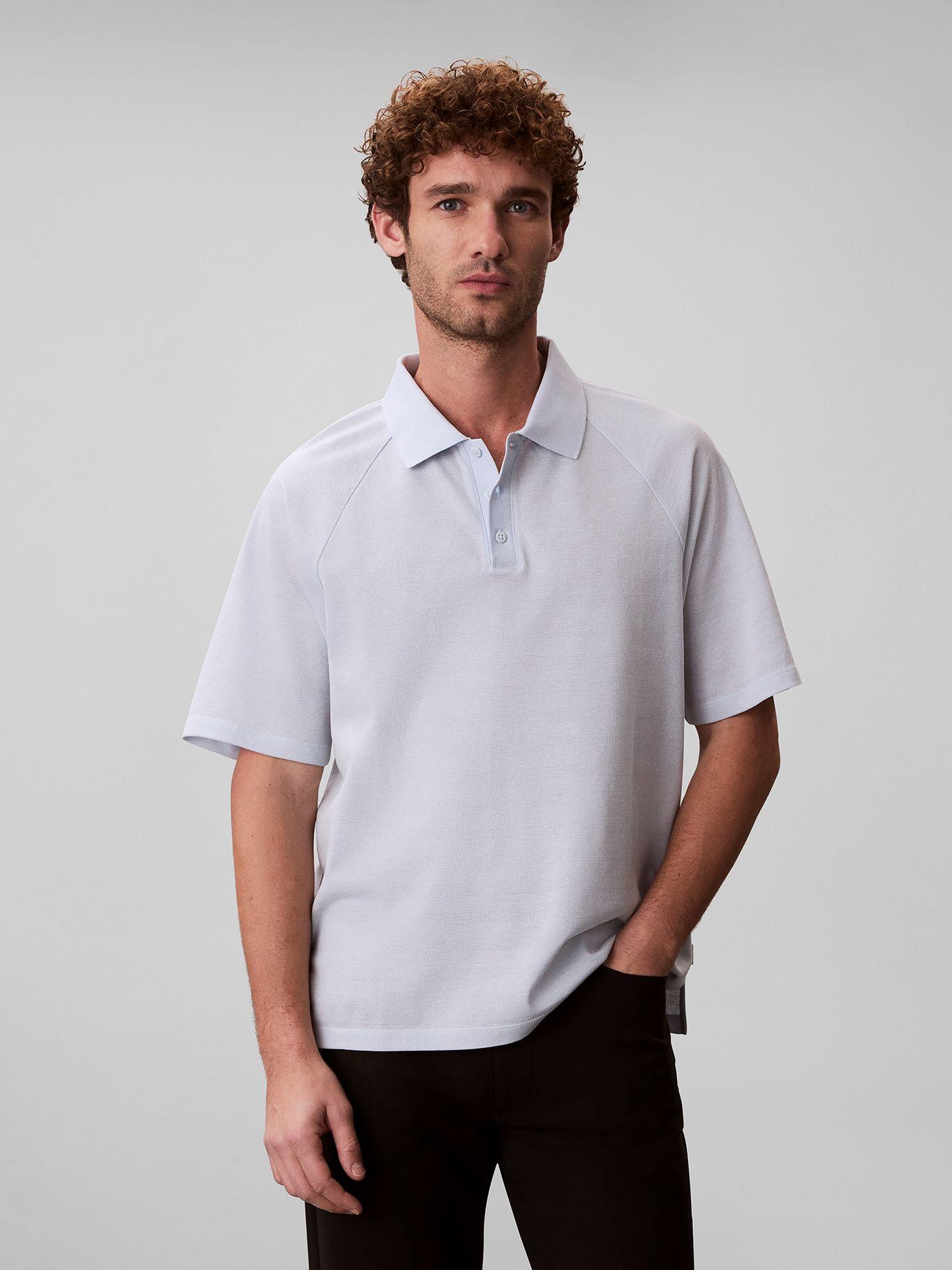 Polo Easy Bar Jacquard Celeste Calvin Klein-0