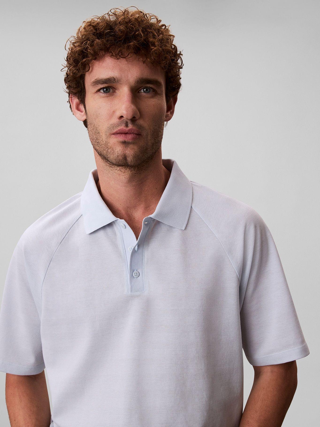 Polo Easy Bar Jacquard Celeste Calvin Klein-4