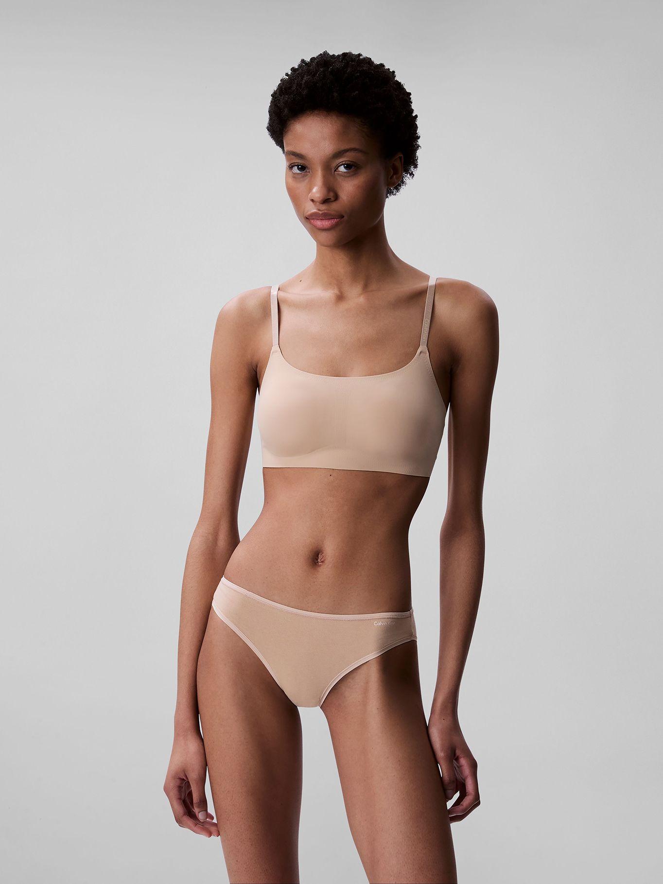 Bralette Lined Invisible Comfort Beige Calvin Klein-0