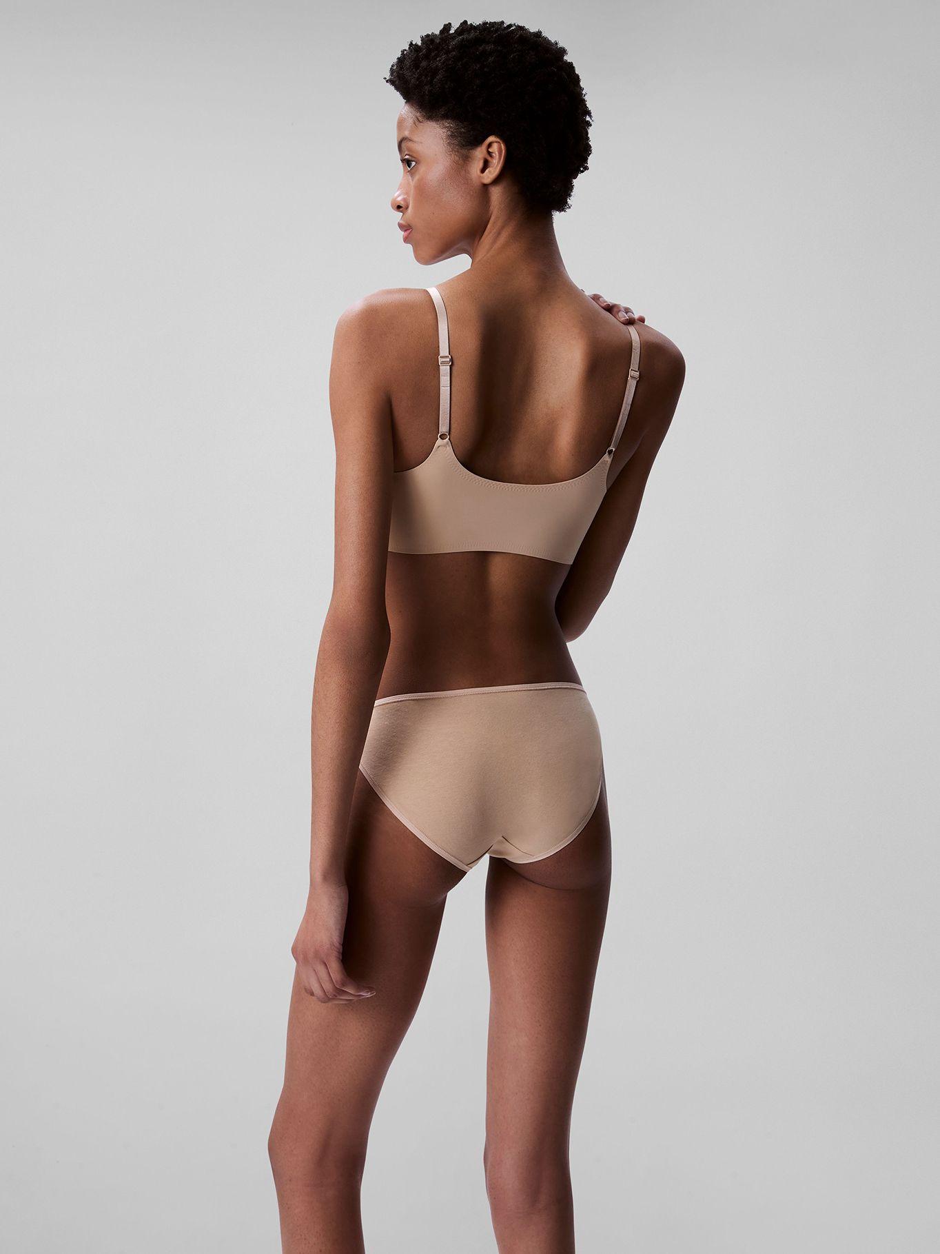 Bralette Lined Invisible Comfort Beige Calvin Klein-2