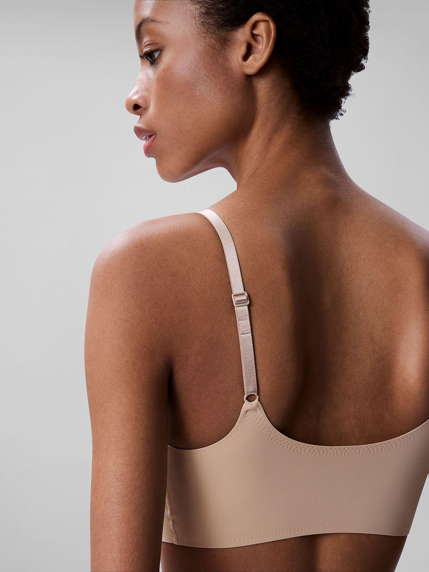 Bralette Lined Invisible Comfort Beige Calvin Klein-3