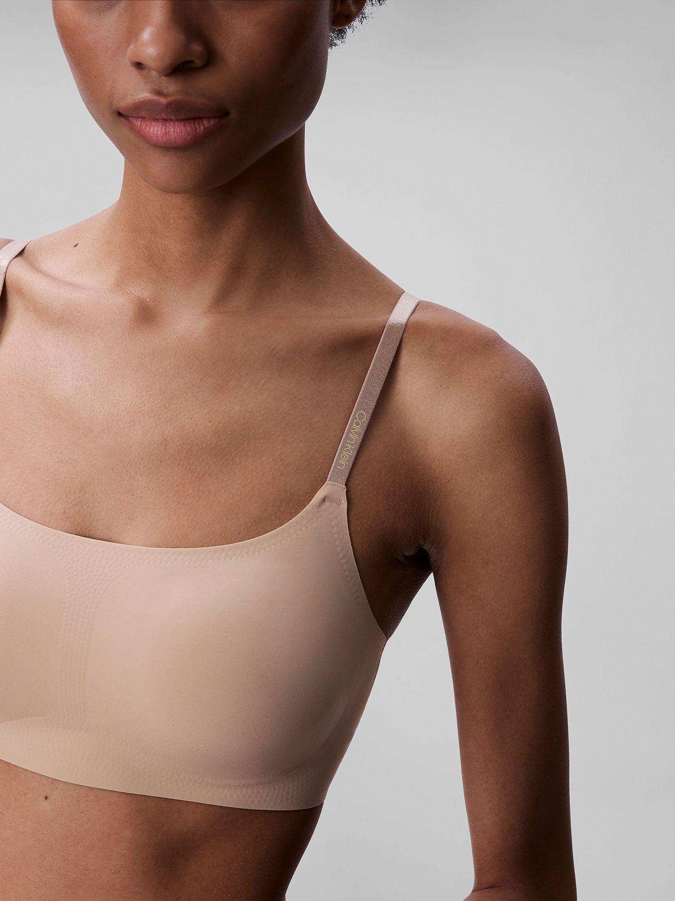 Bralette Lined Invisible Comfort Beige Calvin Klein-4
