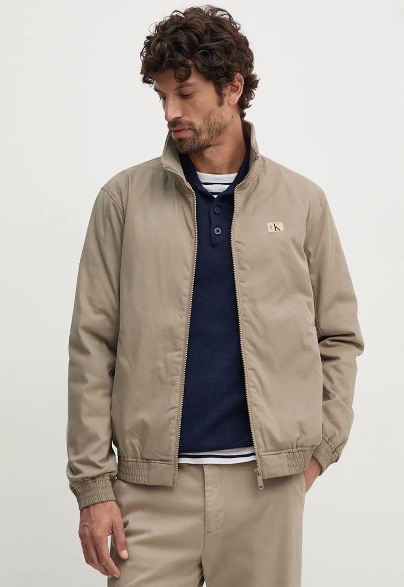 Chaqueta Canvas Harrington Beige Calvin Klein-0