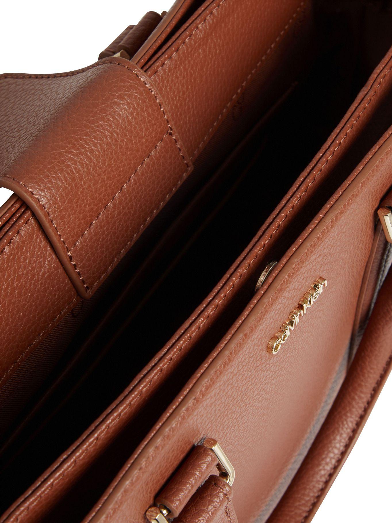 Bolso con asas y bandolera Café Calvin Klein-2