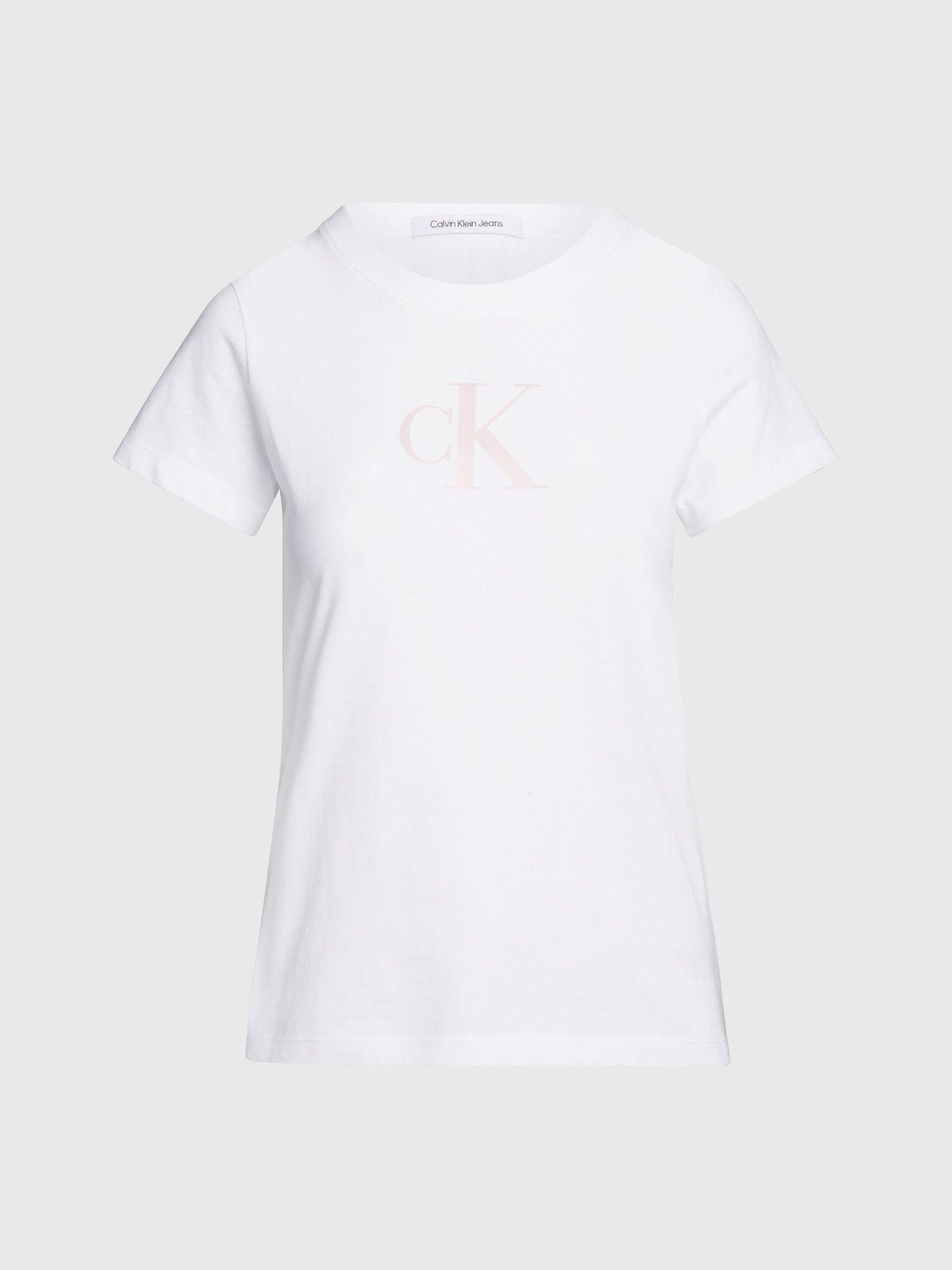 Polera Satin Ck Slim Blanco Calvin Klein-4