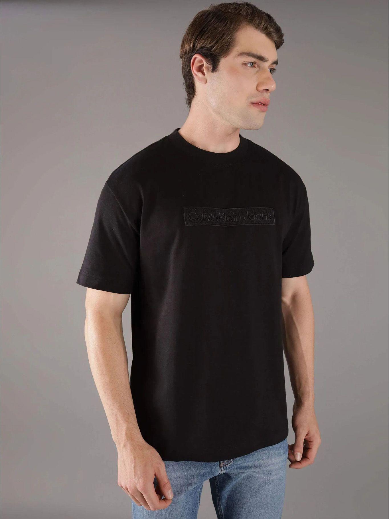 Polera Embroidered Box Negro Calvin Klein-0