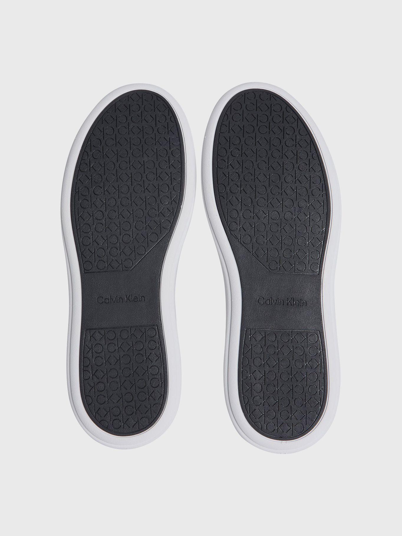 Zapatillas de Cuero Low Top Lace Up Negro Calvin Klein-3