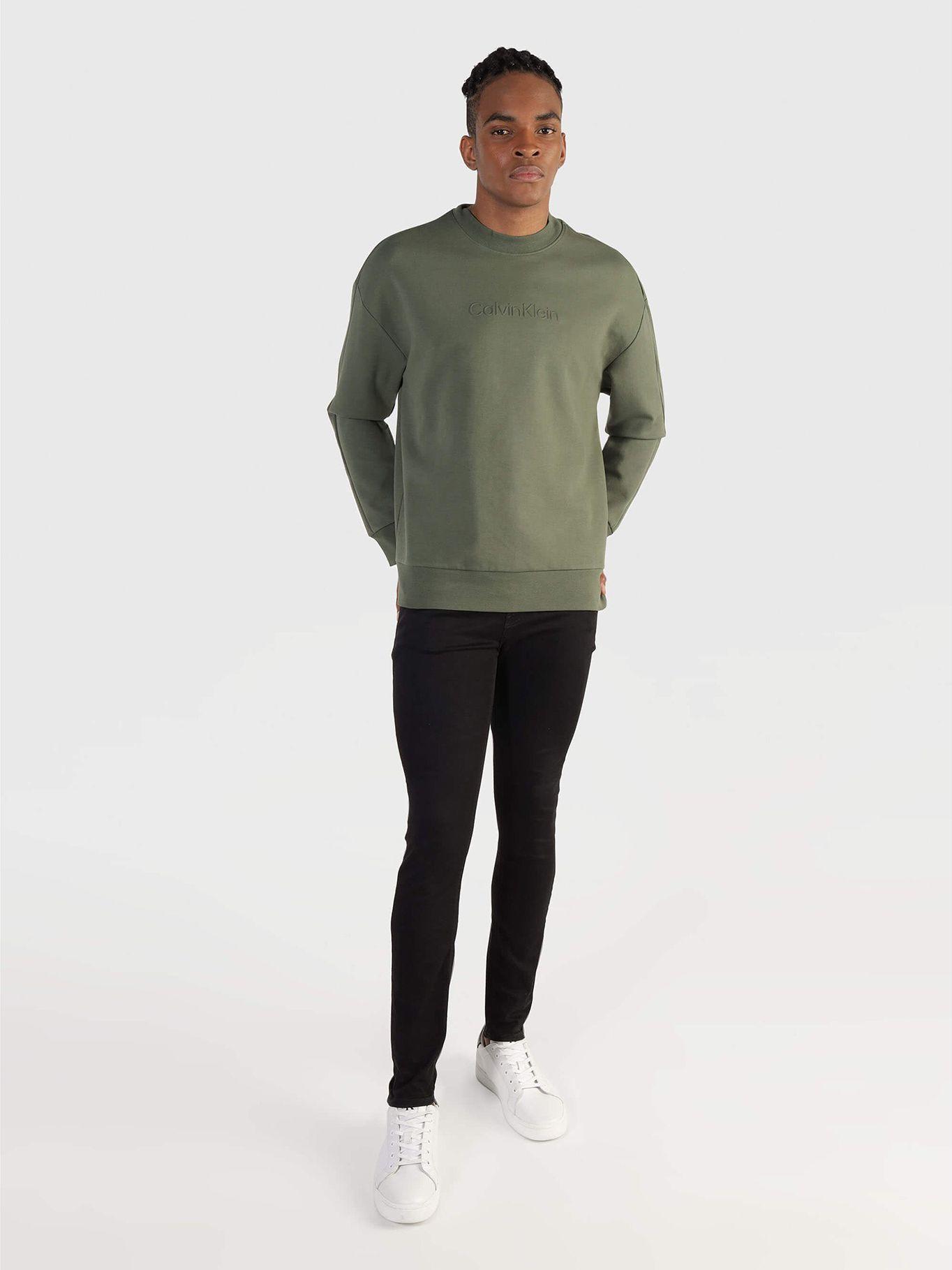 Polerón Embossed Logo Comfort Verde Calvin Klein-1