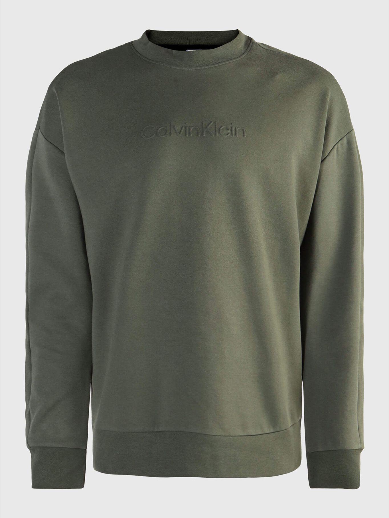 Polerón Embossed Logo Comfort Verde Calvin Klein-4