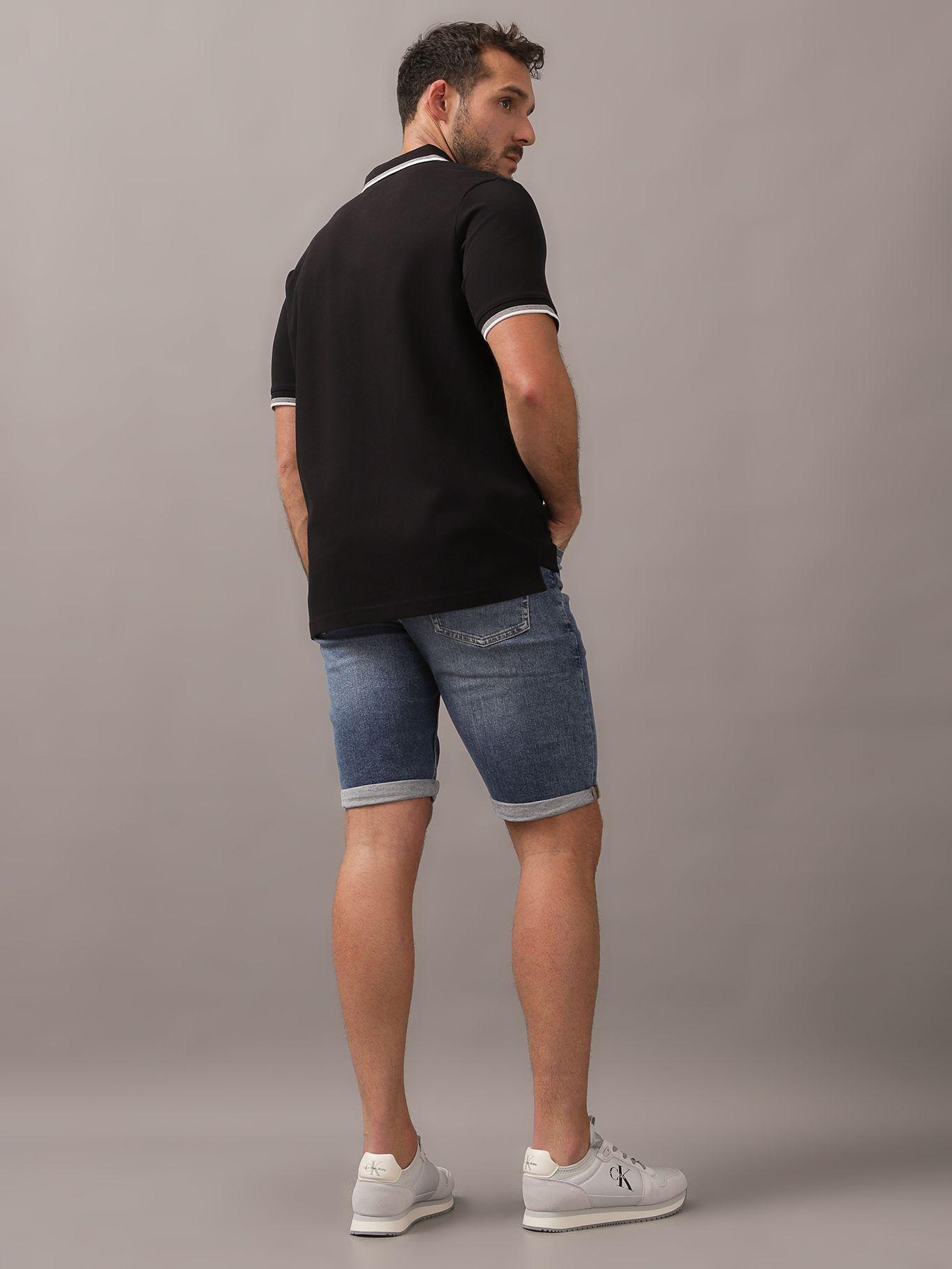 Polo Stretch Metal Button Negro Calvin Klein-2