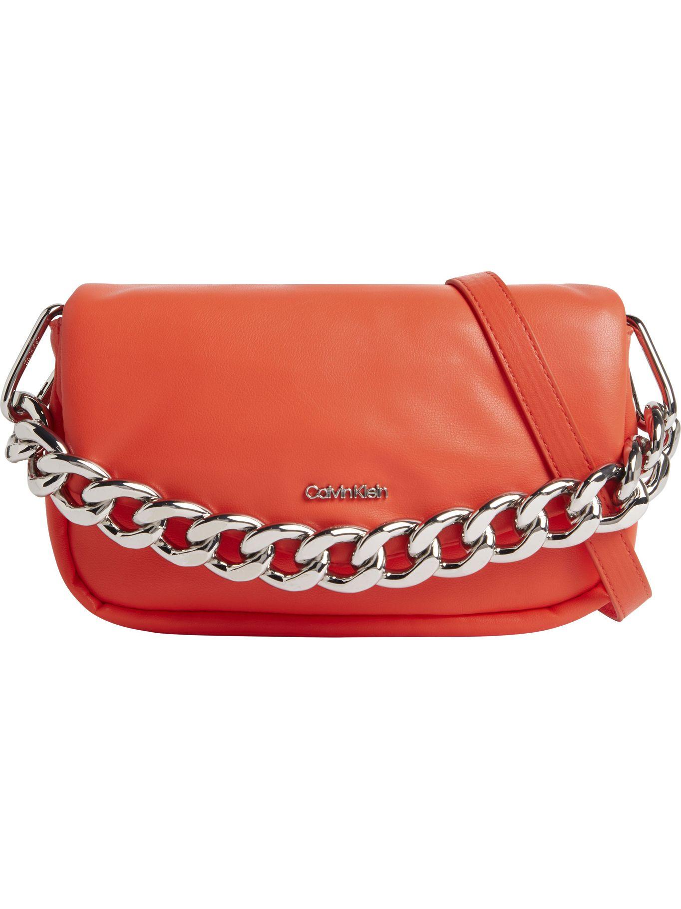 Cartera Puffed Crossbody Naranja Calvin Klein-0