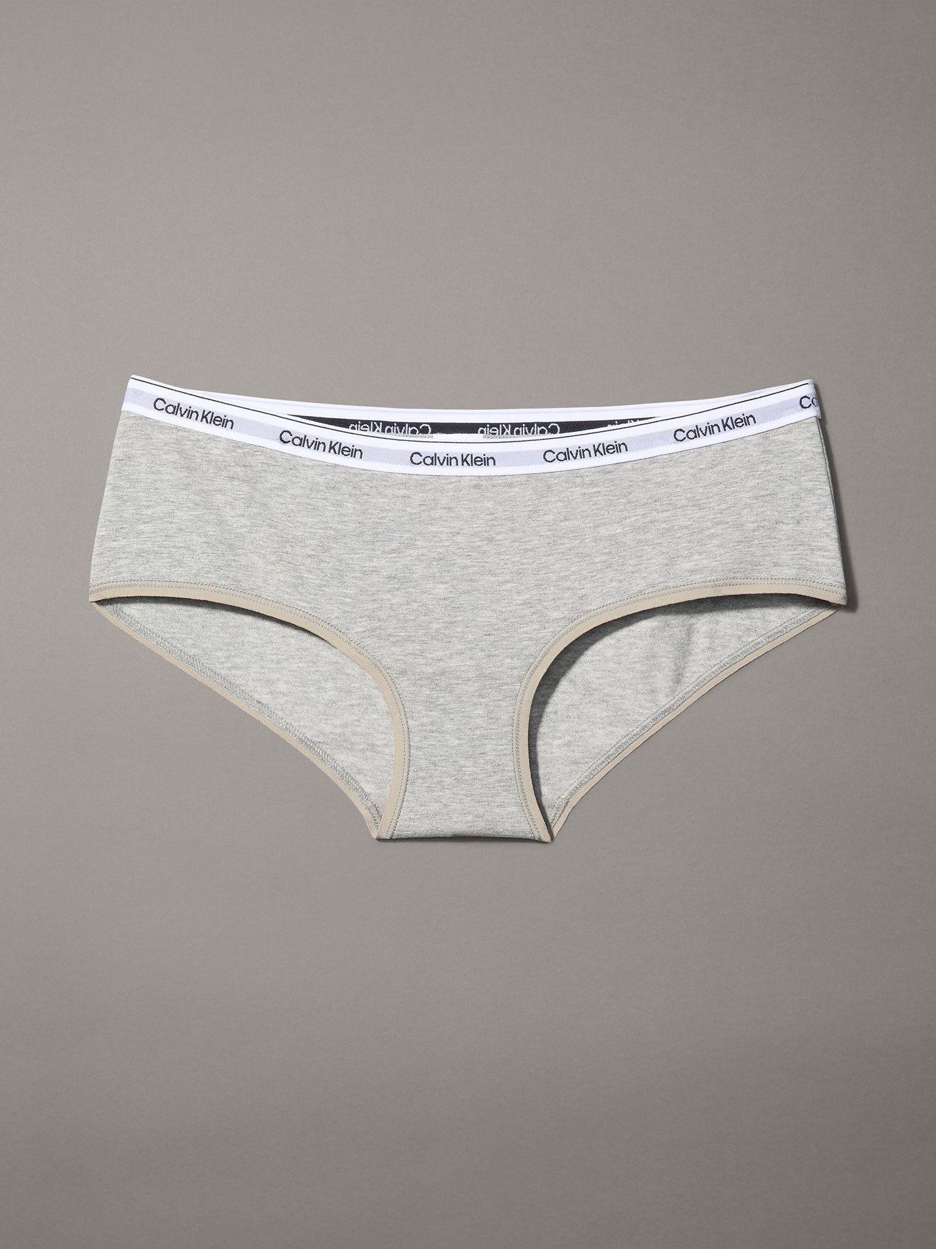 Calzón Hipster Modern Logo Gris Calvin Klein-4