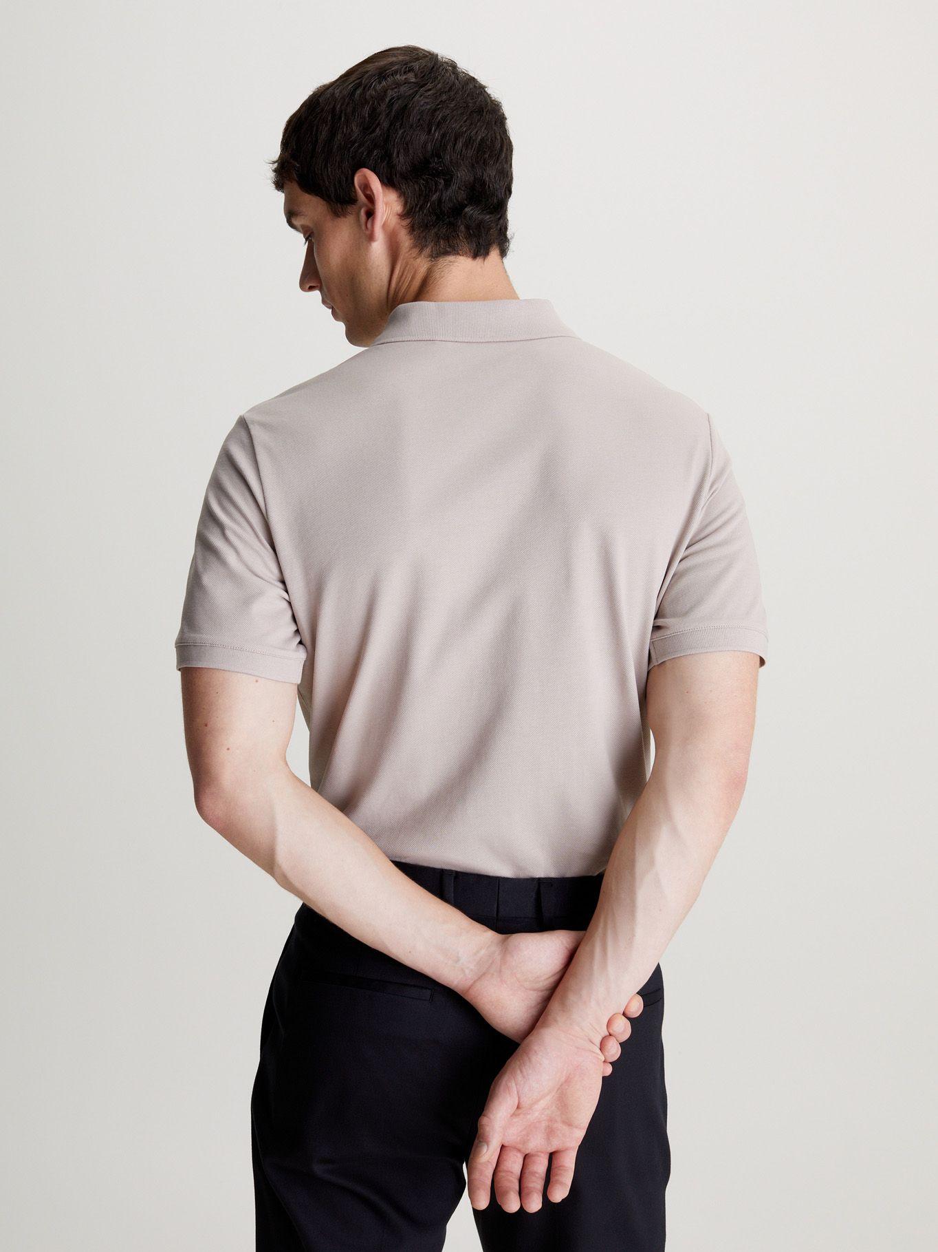 Polo Stretch Slim Gris Calvin Klein-2