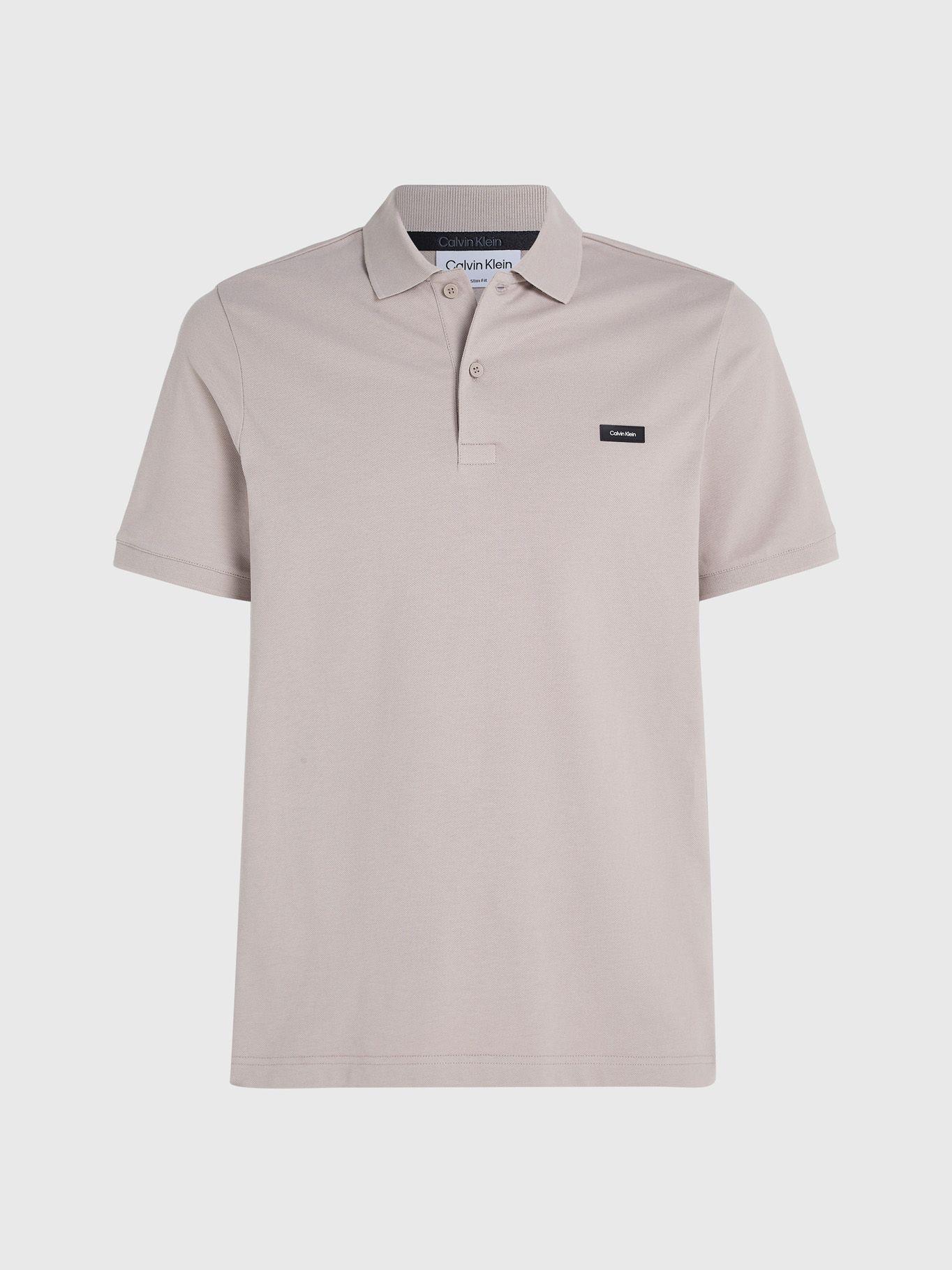 Polo Stretch Slim Gris Calvin Klein-4