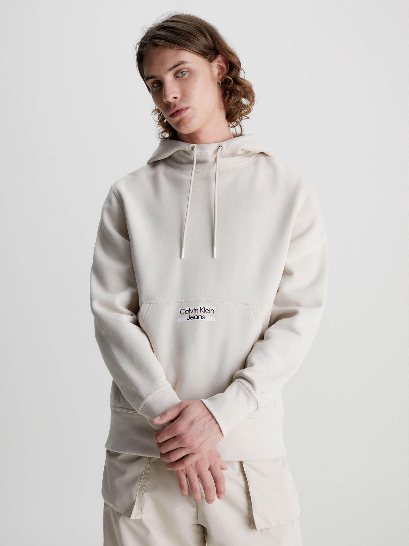 Sudadera con capucha y logo Beige Calvin Klein J30J322891-ACI-0