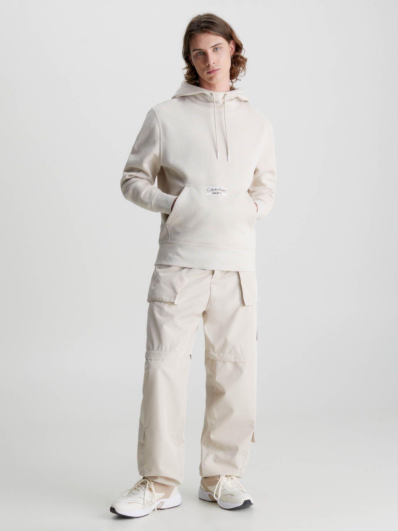 Sudadera con capucha y logo Beige Calvin Klein J30J322891-ACI-1