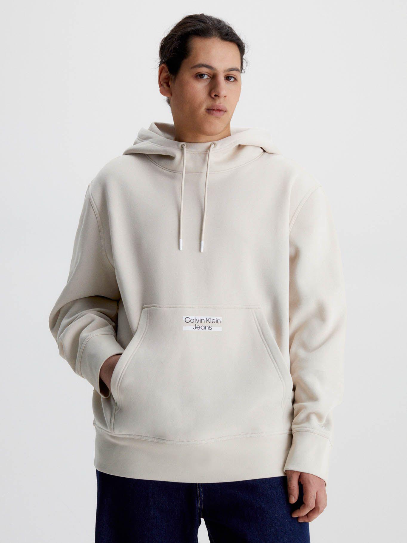 Sudadera con capucha y logo Beige Calvin Klein J30J322891-ACI-4