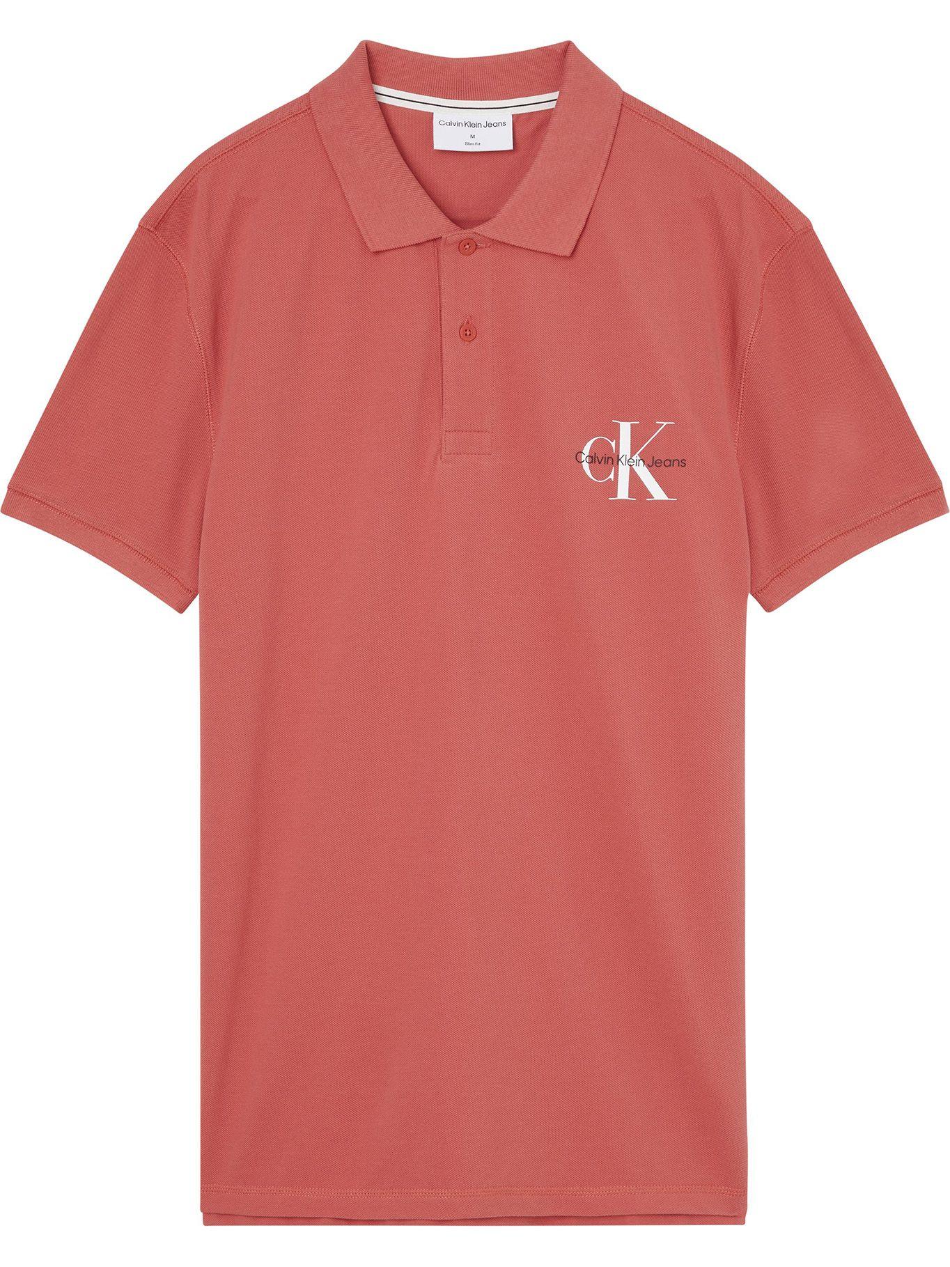 Polo Monogram Logo Damasco Calvin Klein-0