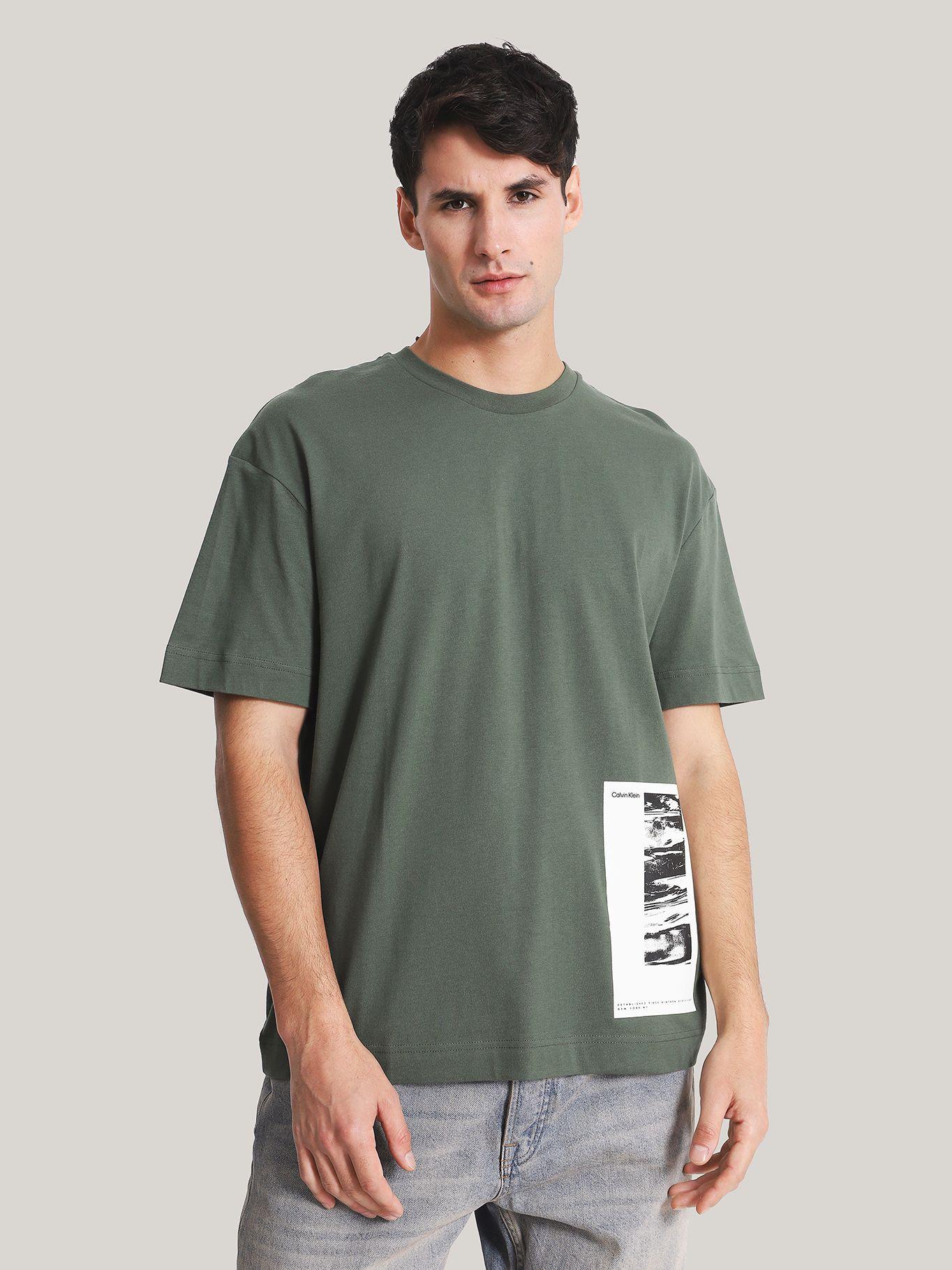 Polera Horizon Print Verde Calvin Klein-0