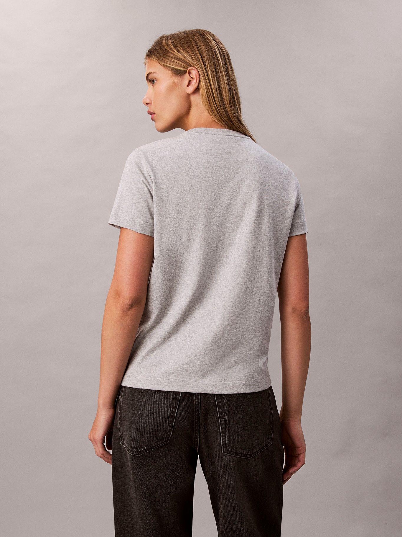 Pack de 2 Poleras con Monograma Gris Calvin Klein-2
