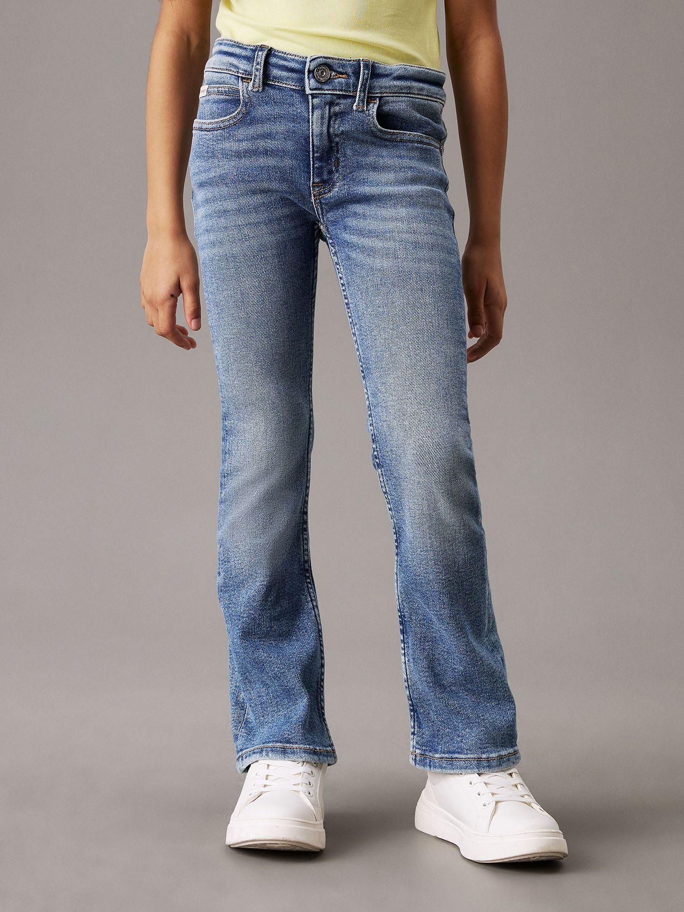 Jeans Ñiña Mid Rise Flared Azul Calvin Klein-2