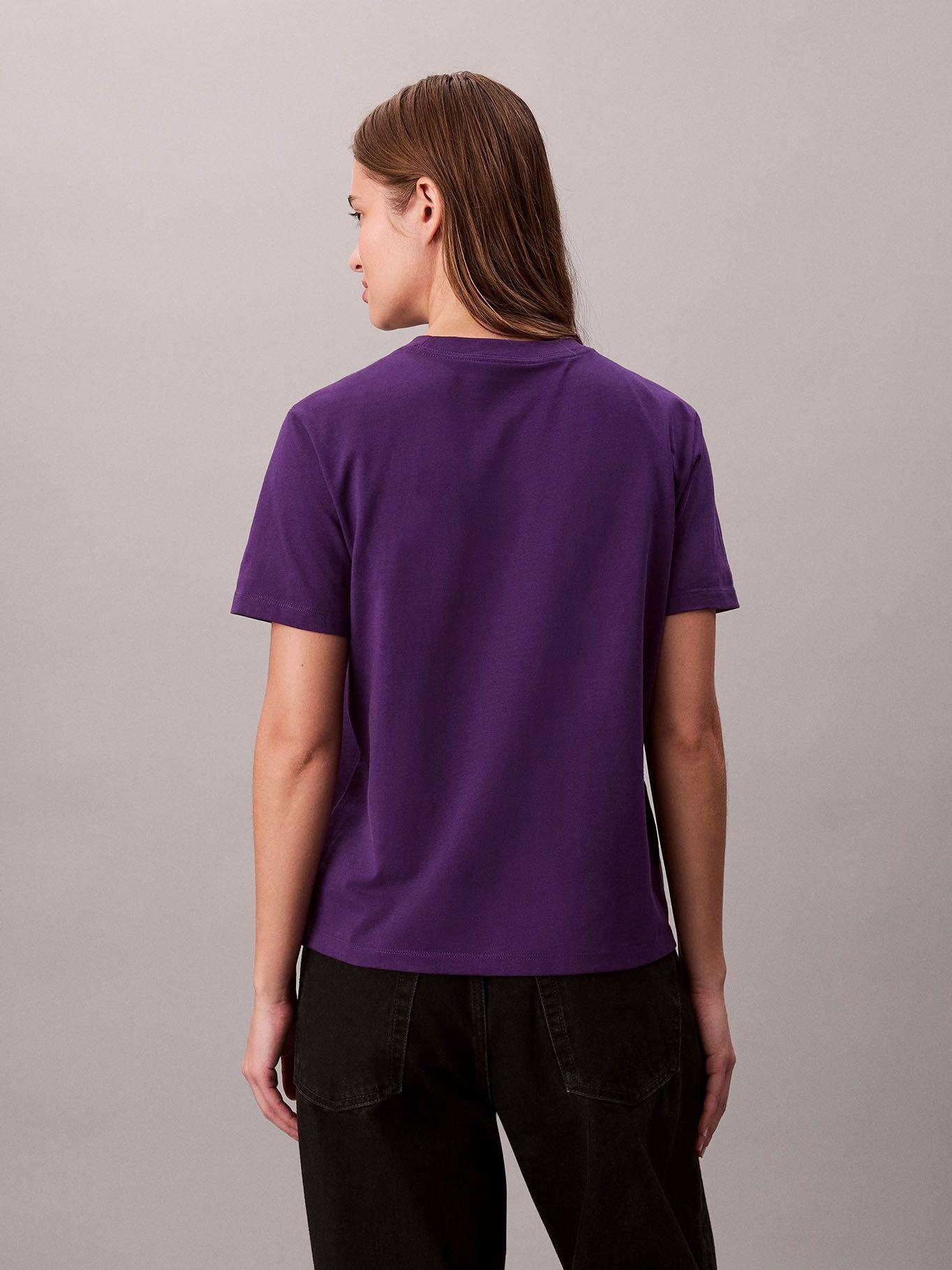 Polera Estampado Clásica Monograma Morado Calvin Klein-2