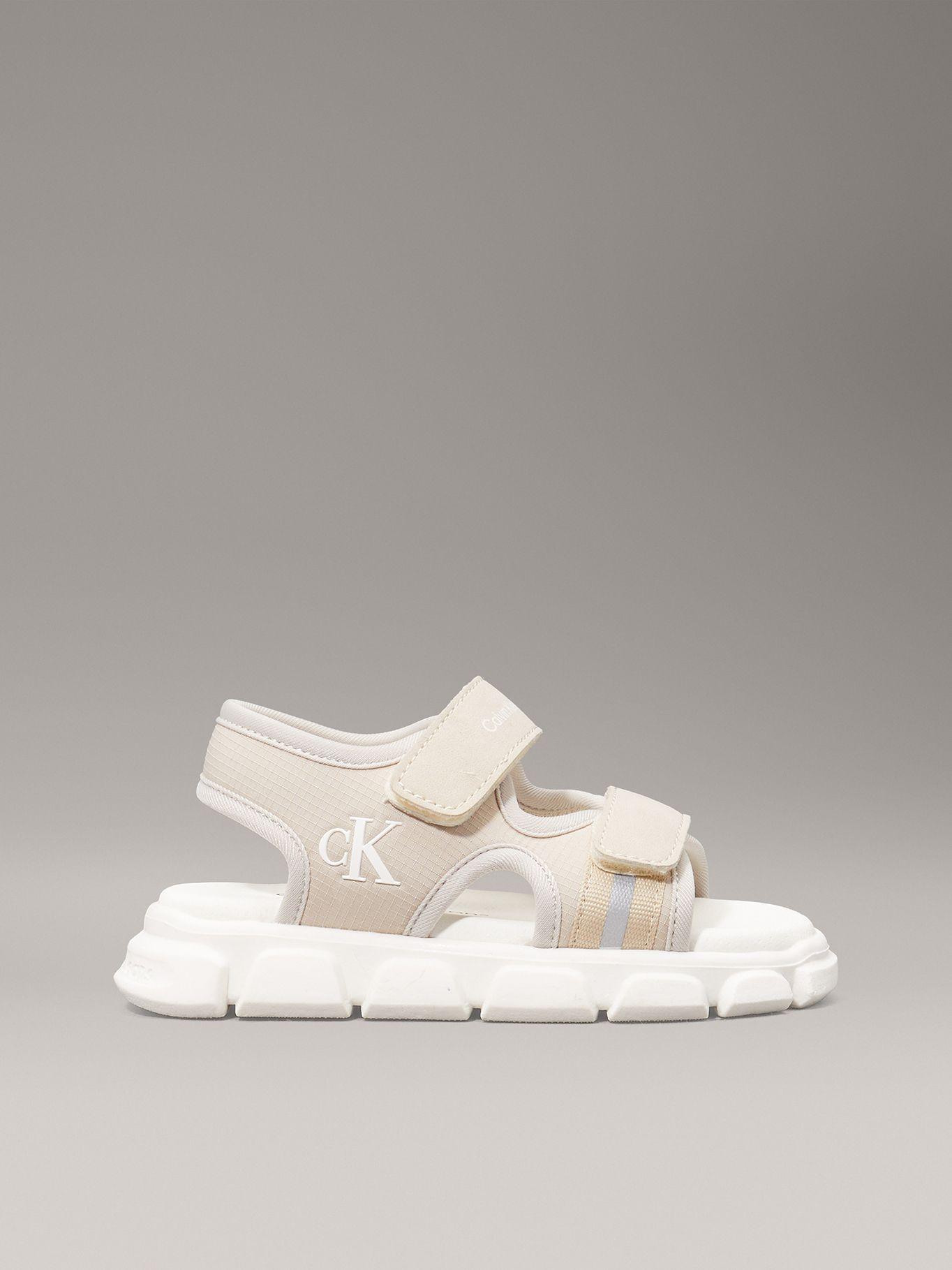 Sandalias Niño con Velcro Beige Calvin Klein-4
