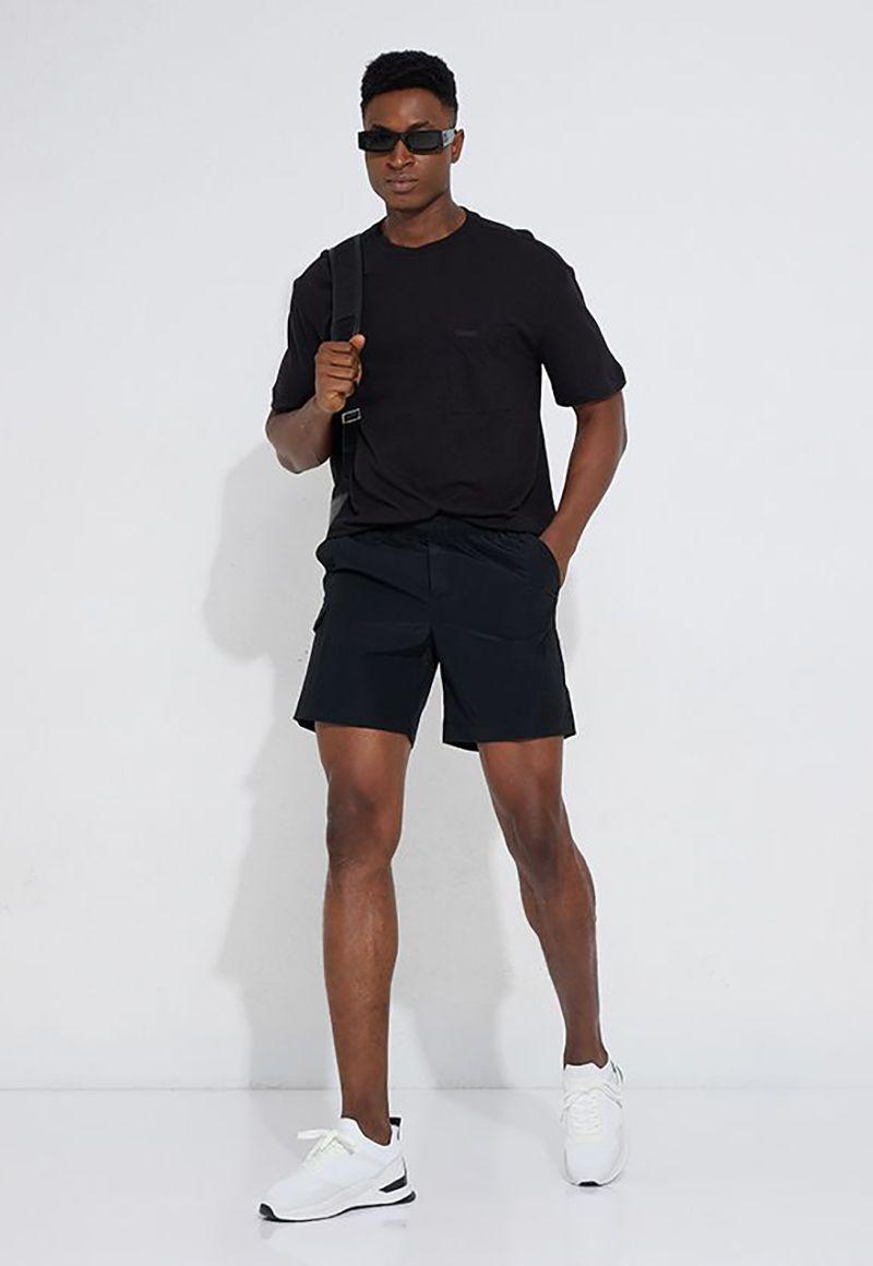 Polera Pocket  Linen Blend Negro Calvin Klein-1