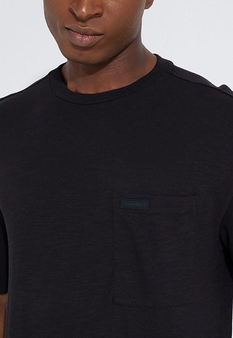 Polera Pocket  Linen Blend Negro Calvin Klein-3
