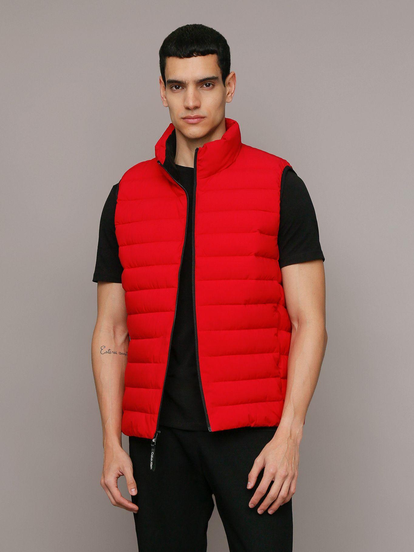Chaqueta Vest Ligera Rojo Calvin Klein-0