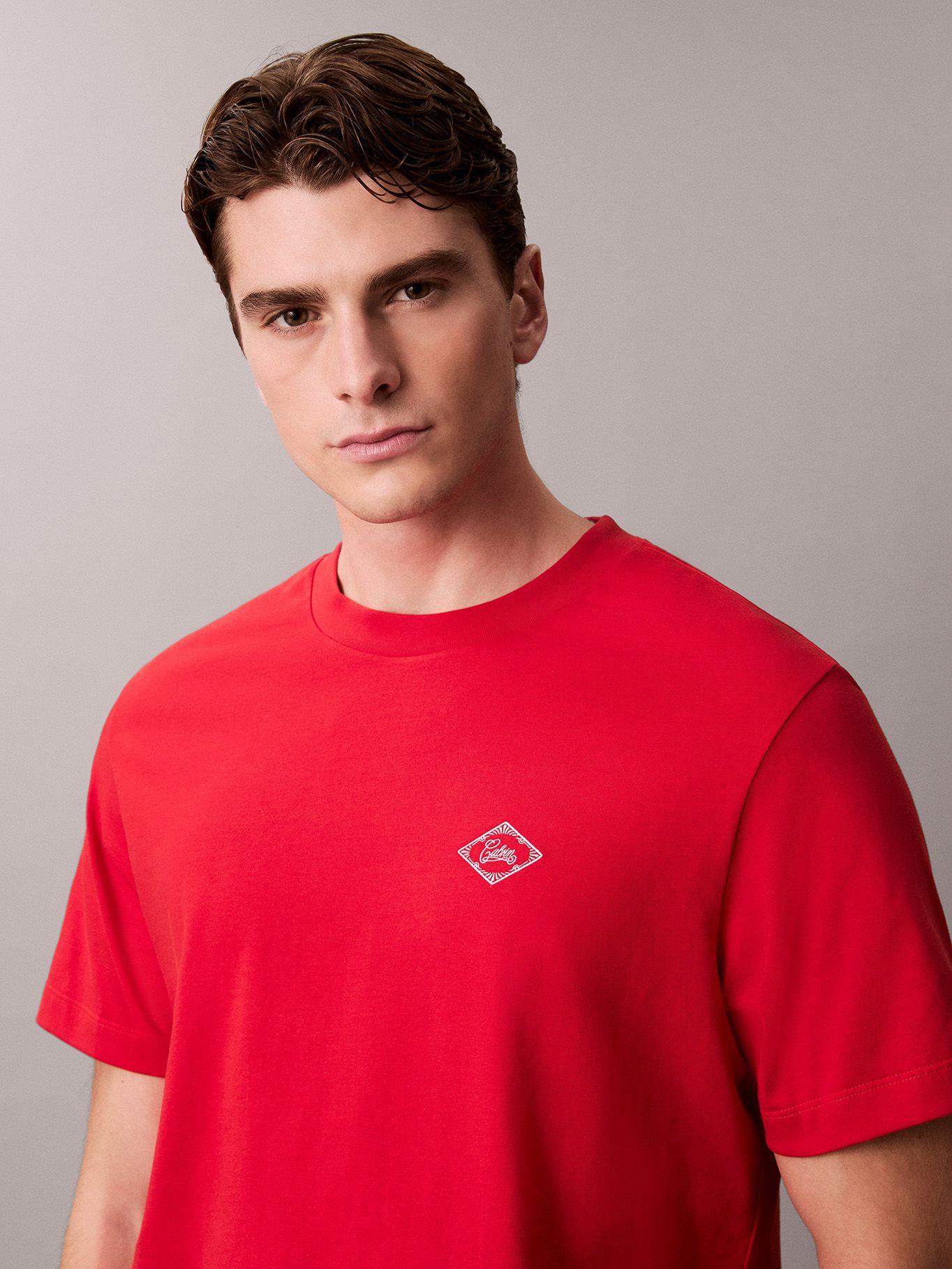 Polera Cacin Matchbox Graphic Rojo Calvin Klein-4