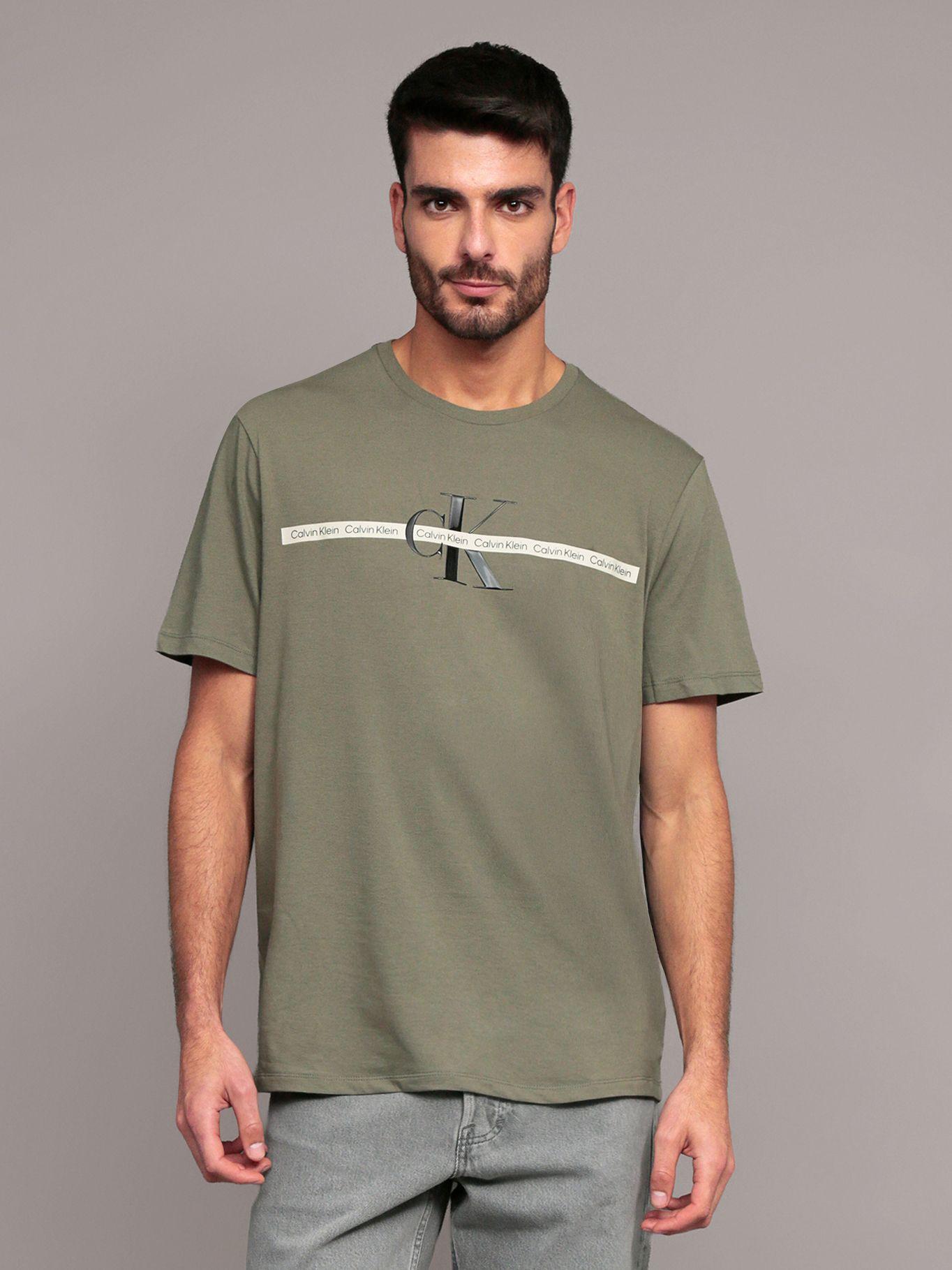 Polera Repeat Layered Verde Calvin Klein-0
