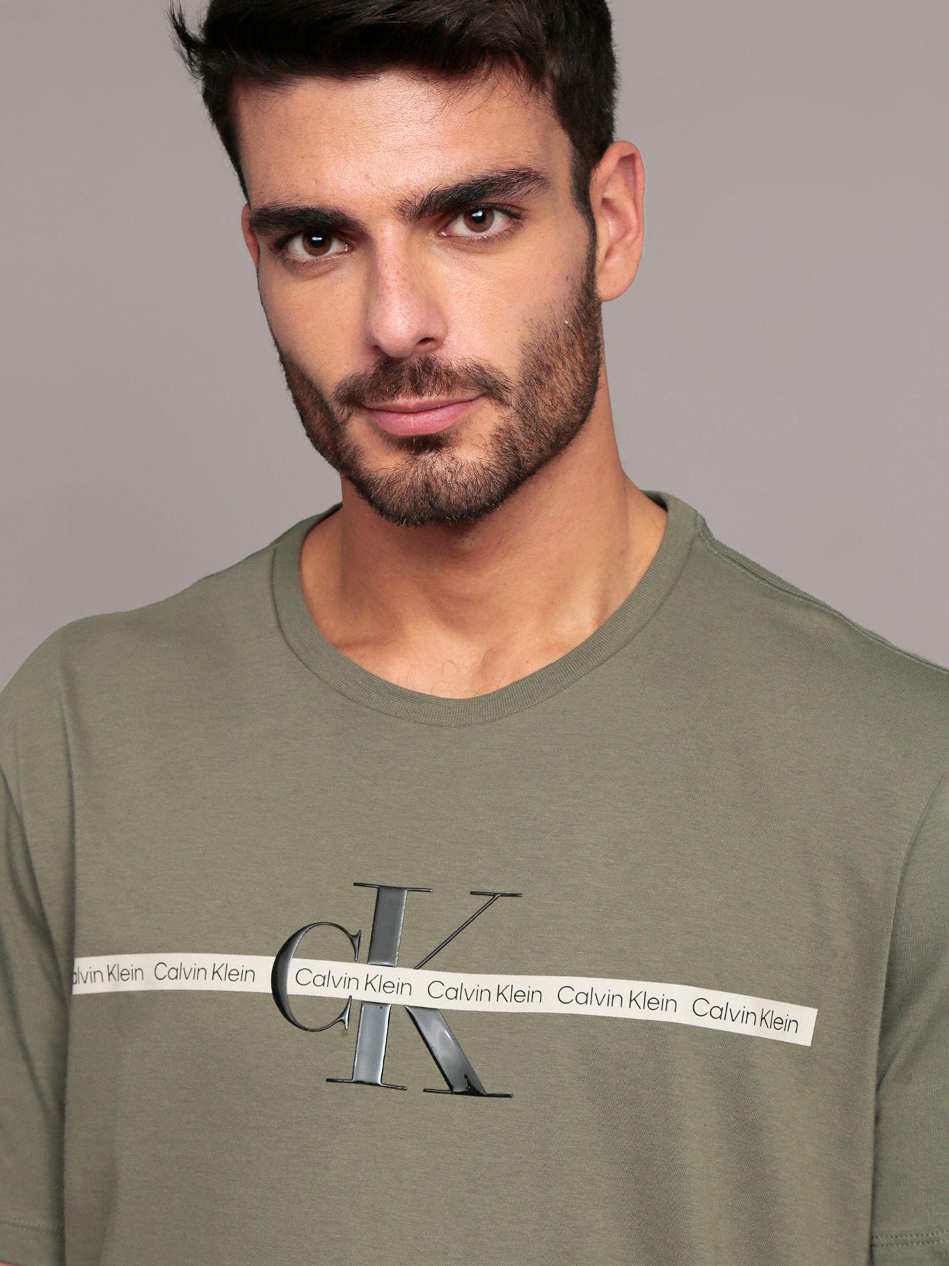Polera Repeat Layered Verde Calvin Klein-4