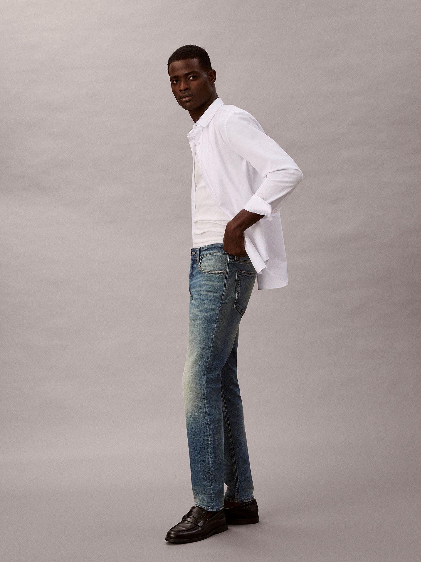 Jeans Slim Indigo Citrine Azul Calvin Klein-3