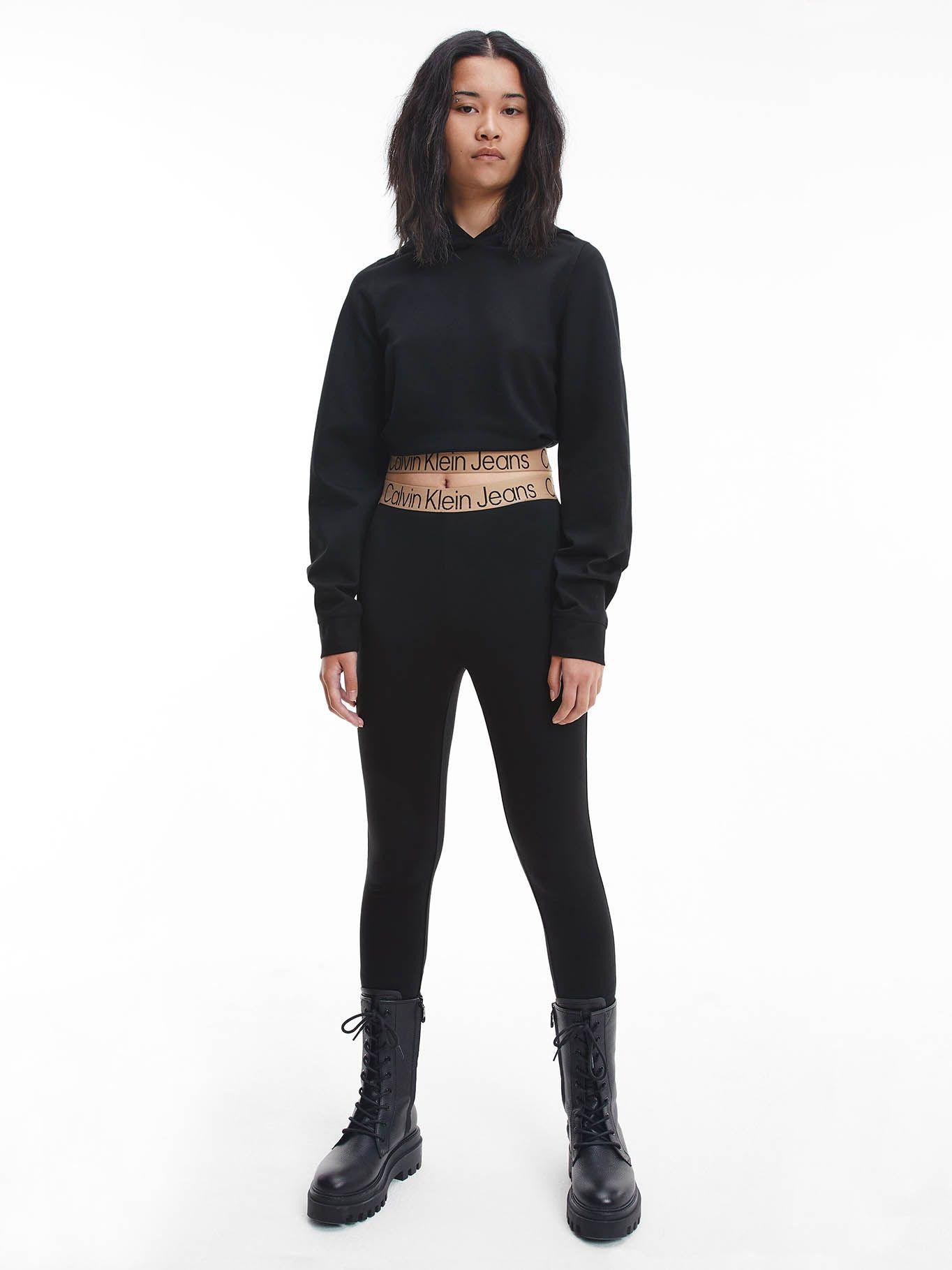 Leggings de punto milano Negro Calvin Klein-2