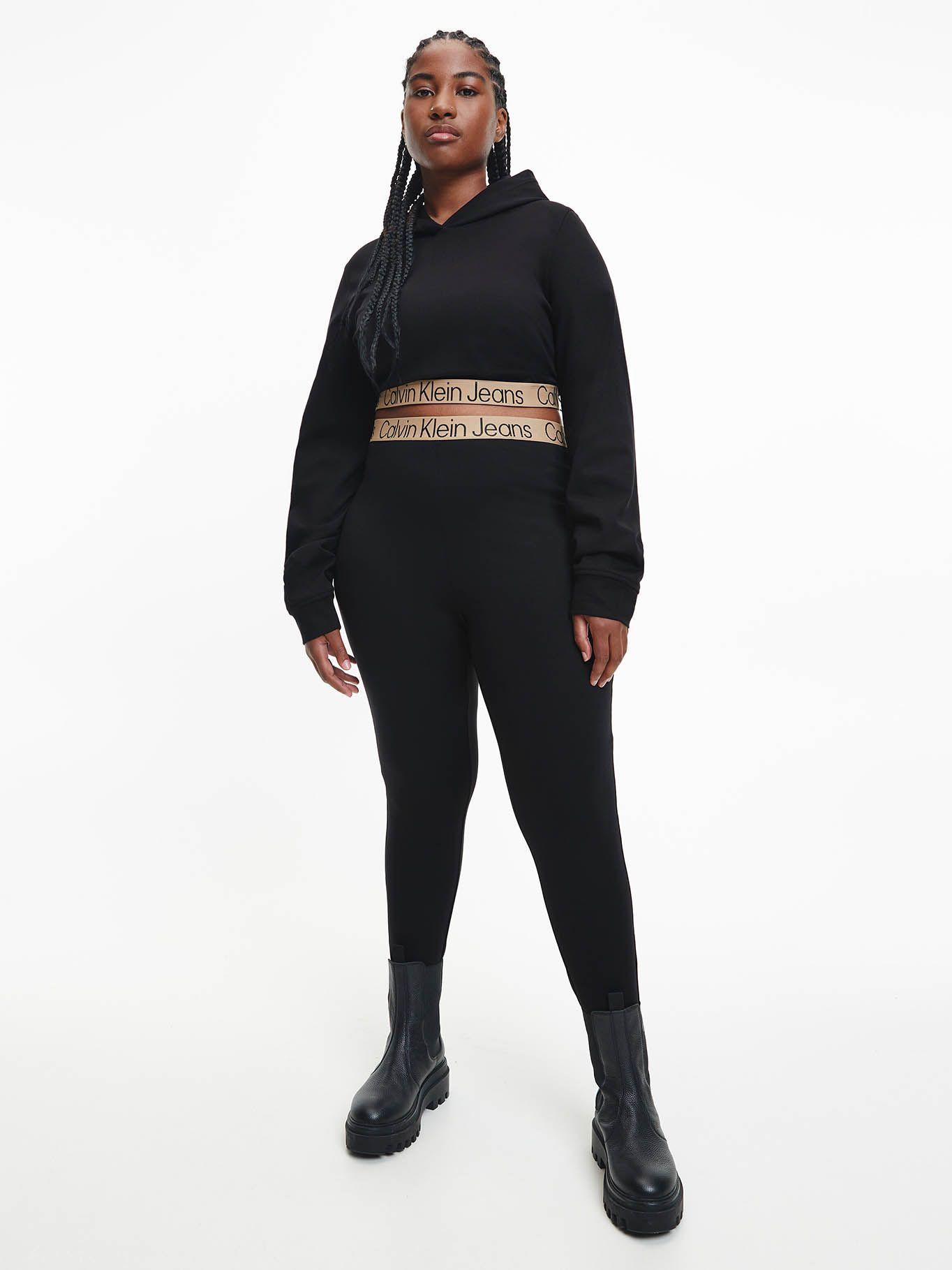 Leggings de punto milano Negro Calvin Klein-4