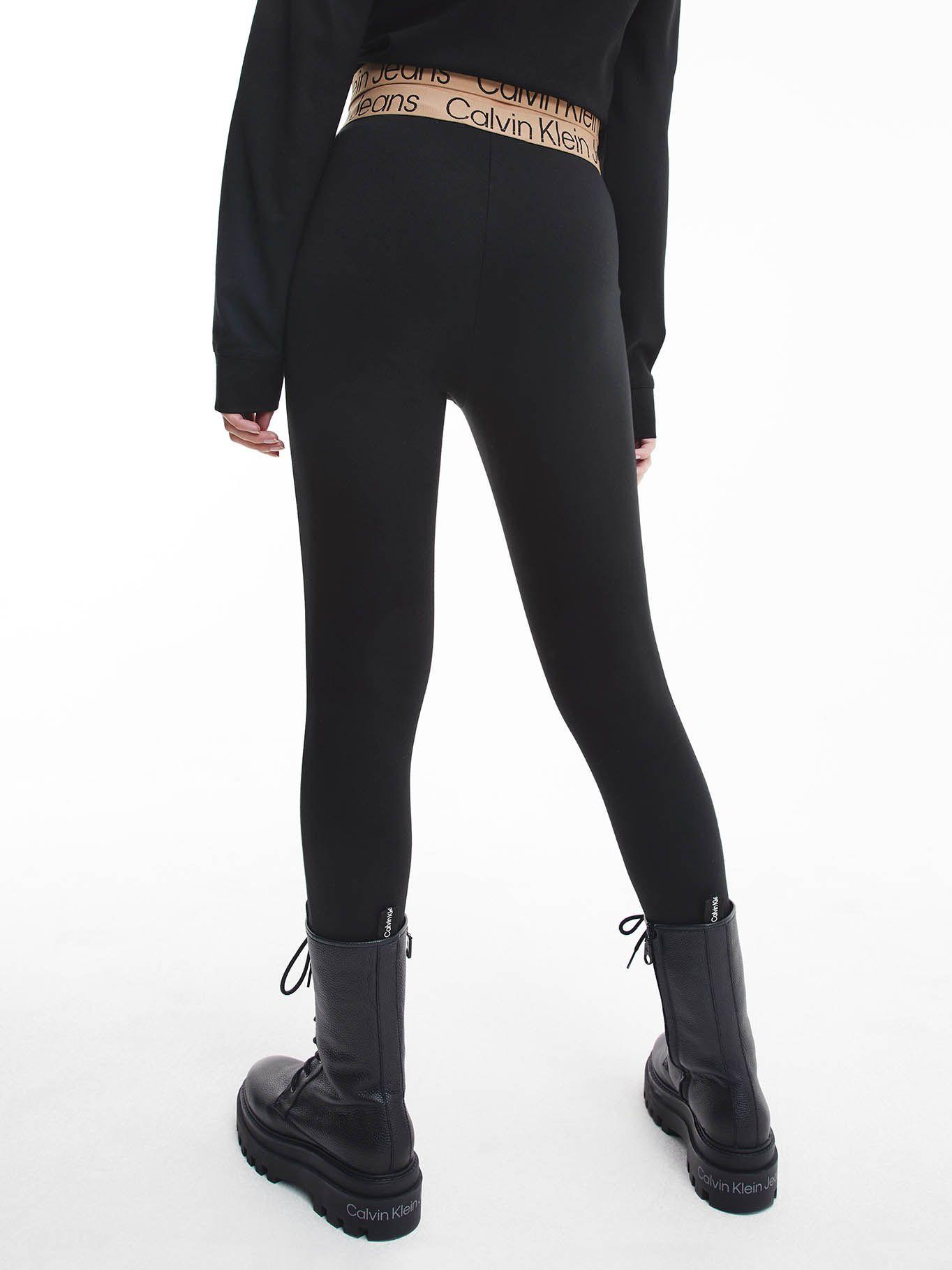 Leggings de punto milano Negro Calvin Klein-1