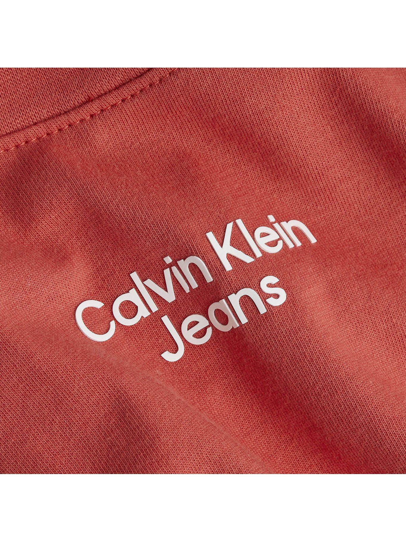 Polera Stacked Slim Coral Calvin Klein-1