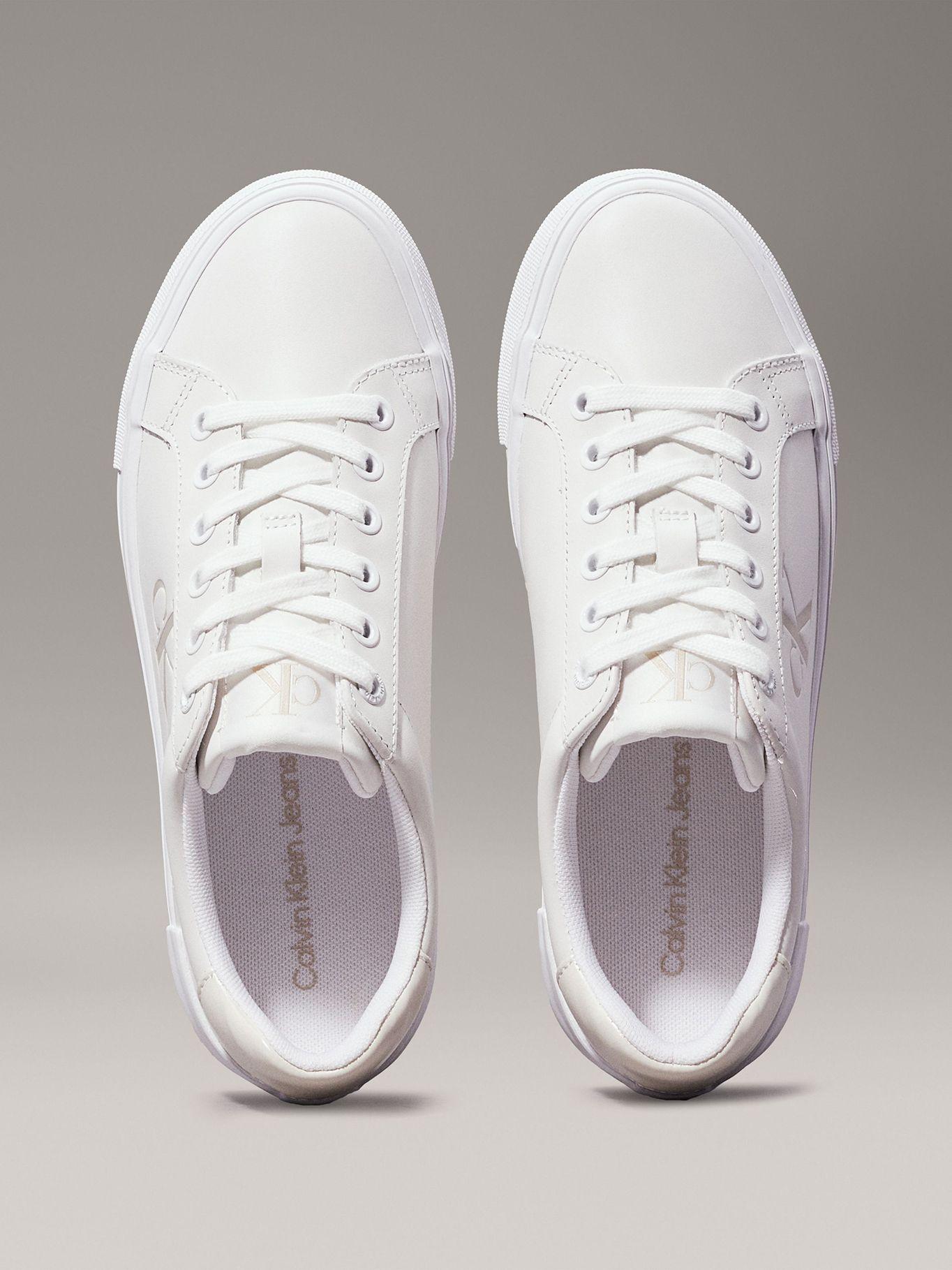 Zapatillas de Cuero Vulc Flatform Blanco Calvin Klein-2