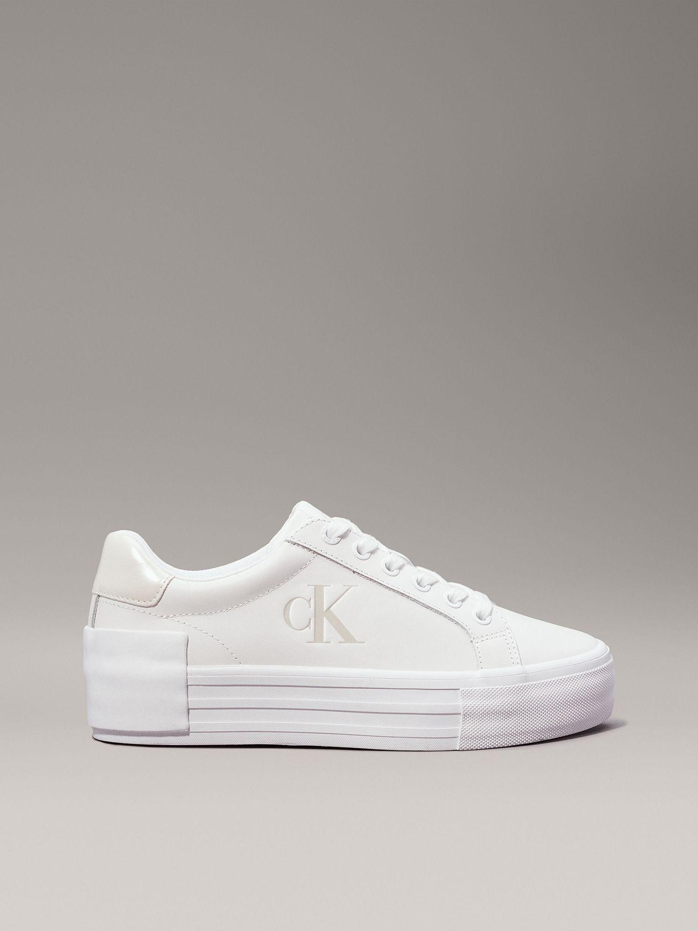 Zapatillas de Cuero Vulc Flatform Blanco Calvin Klein-4