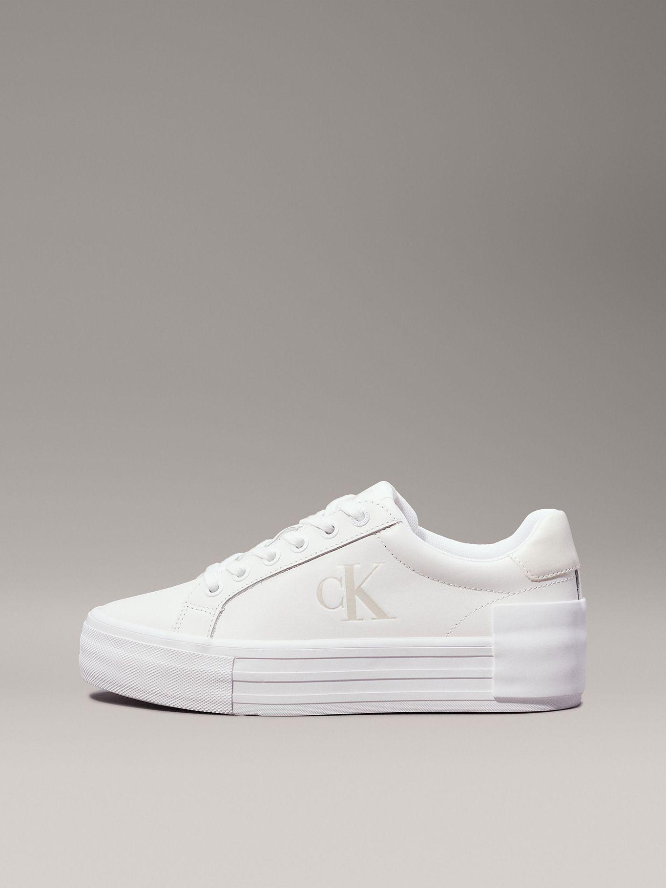 Zapatillas de Cuero Vulc Flatform Blanco Calvin Klein-5
