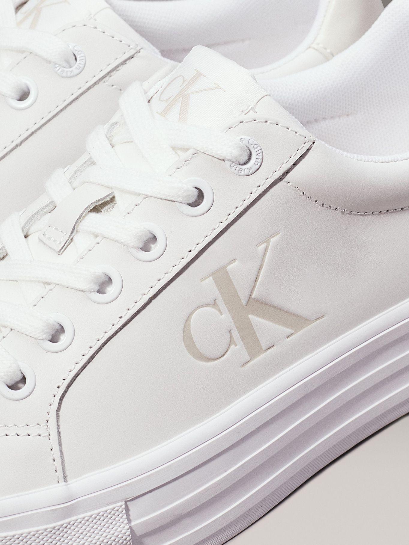 Zapatillas de Cuero Vulc Flatform Blanco Calvin Klein-6