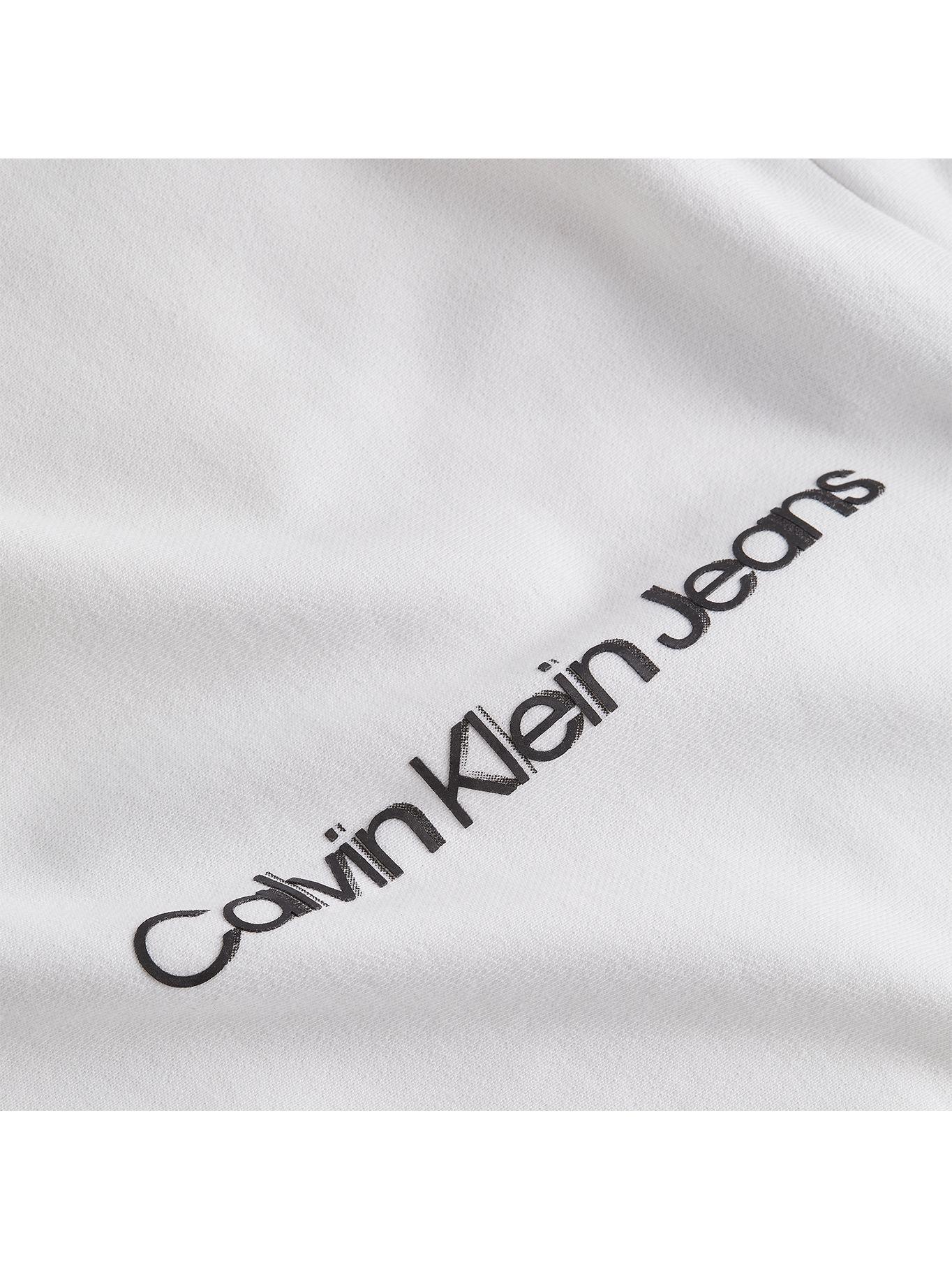 Hoodie Seasonal Institutional  Blanco Calvin Klein-2